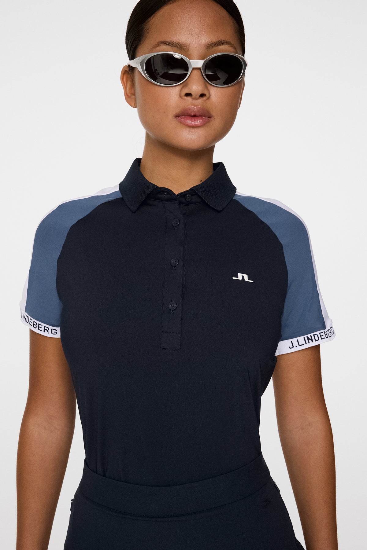 Priya Polo in JL Navy by J.Lindeberg