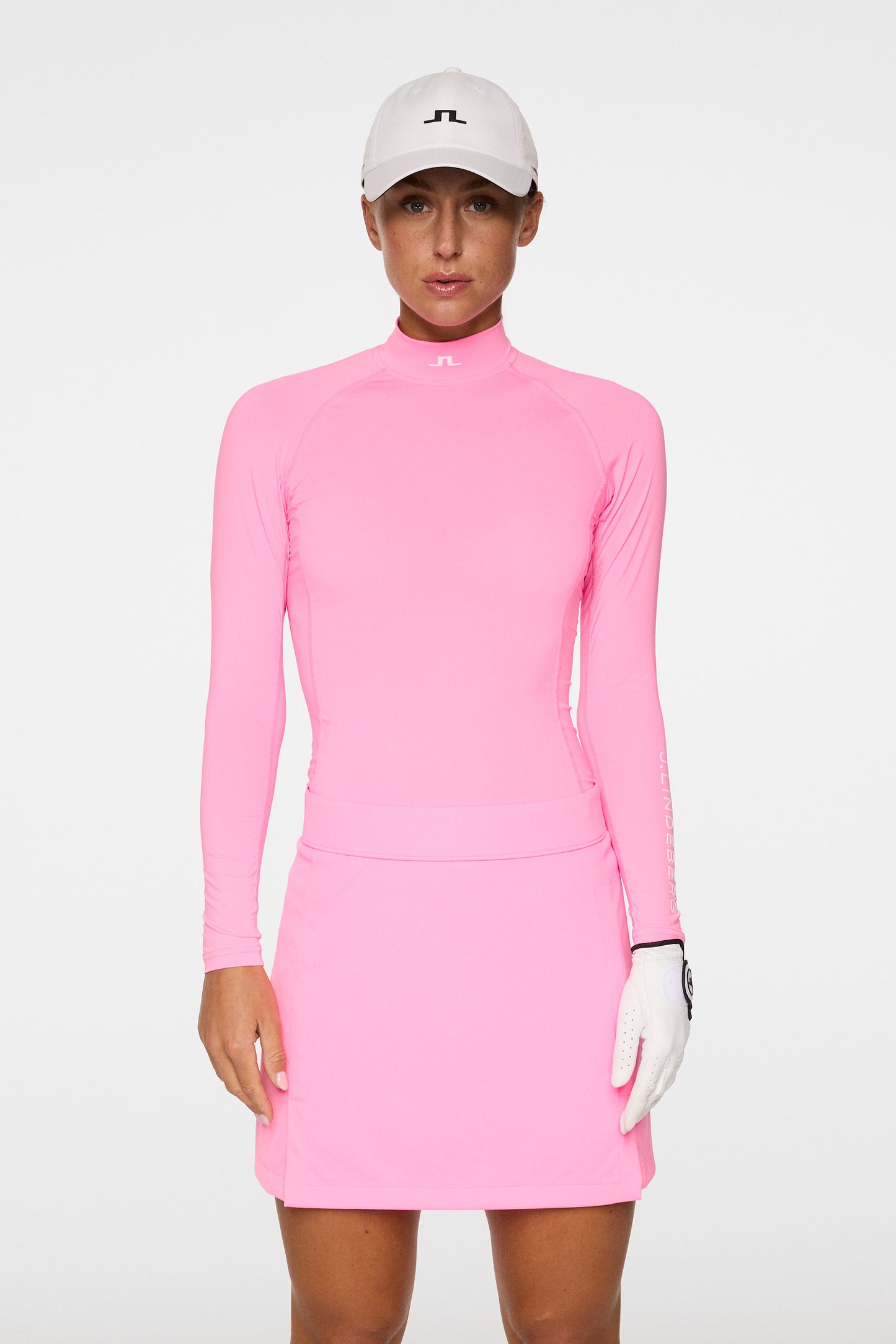 Ella Compression Top in Eosine Pink by J.Lindeberg