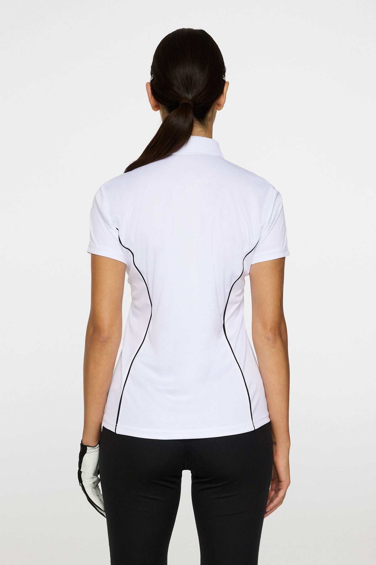 Leyla Polo in White by J.Lindeberg