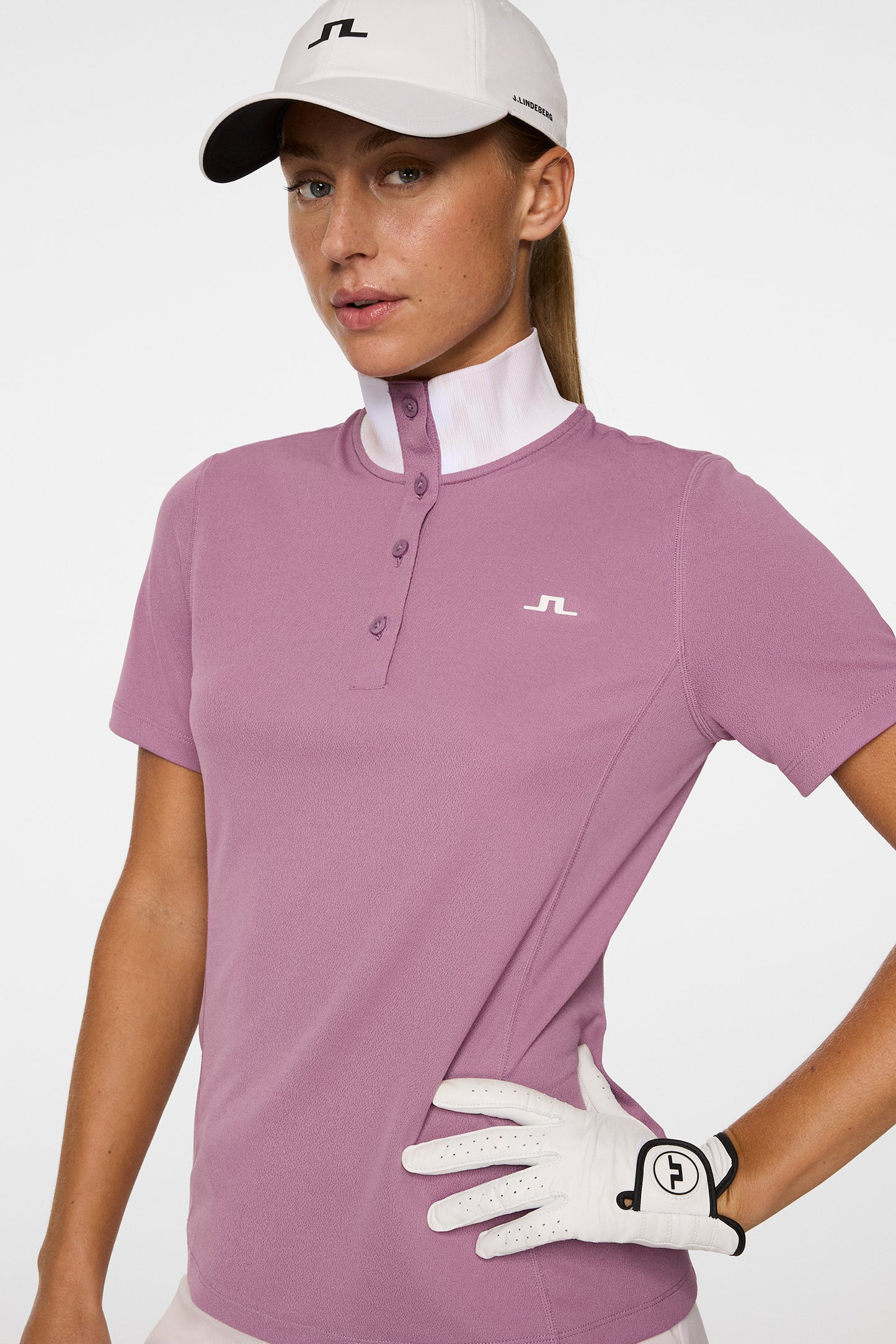 Piper Polo in Very Grape by J.Lindeberg