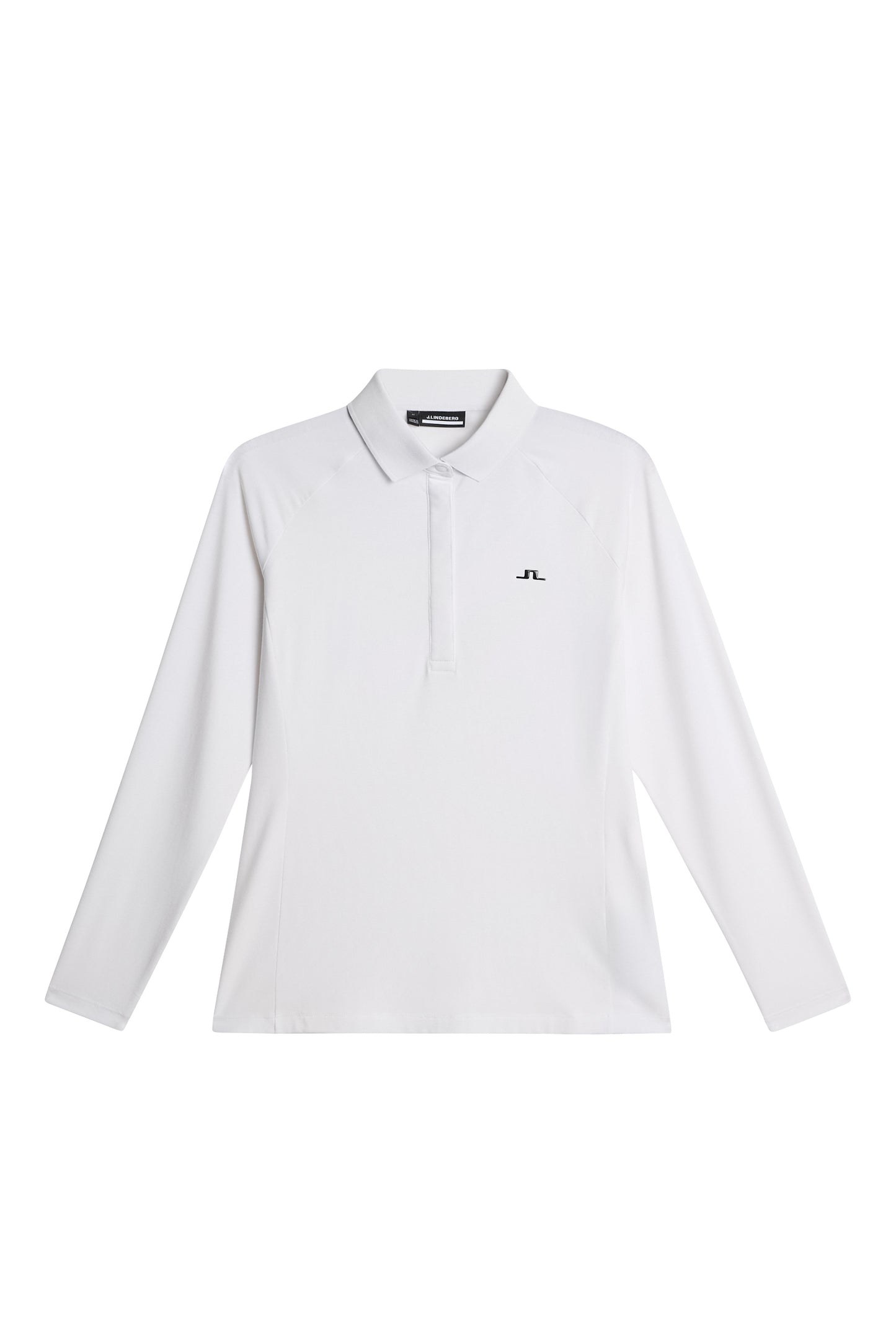 Flor Long Sleeve Polo in White by J.Lindeberg