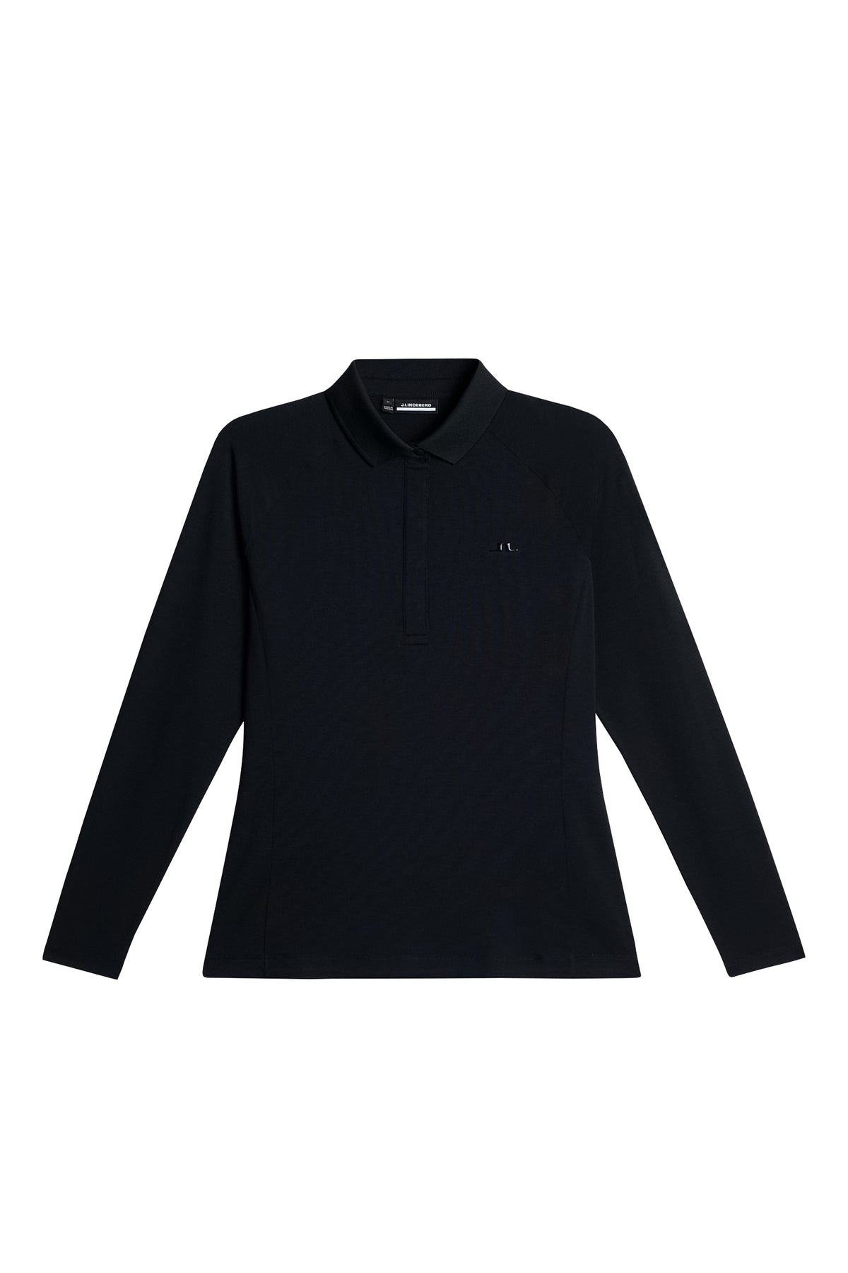 Flor Long Sleeve Polo in Black by J.Lindeberg