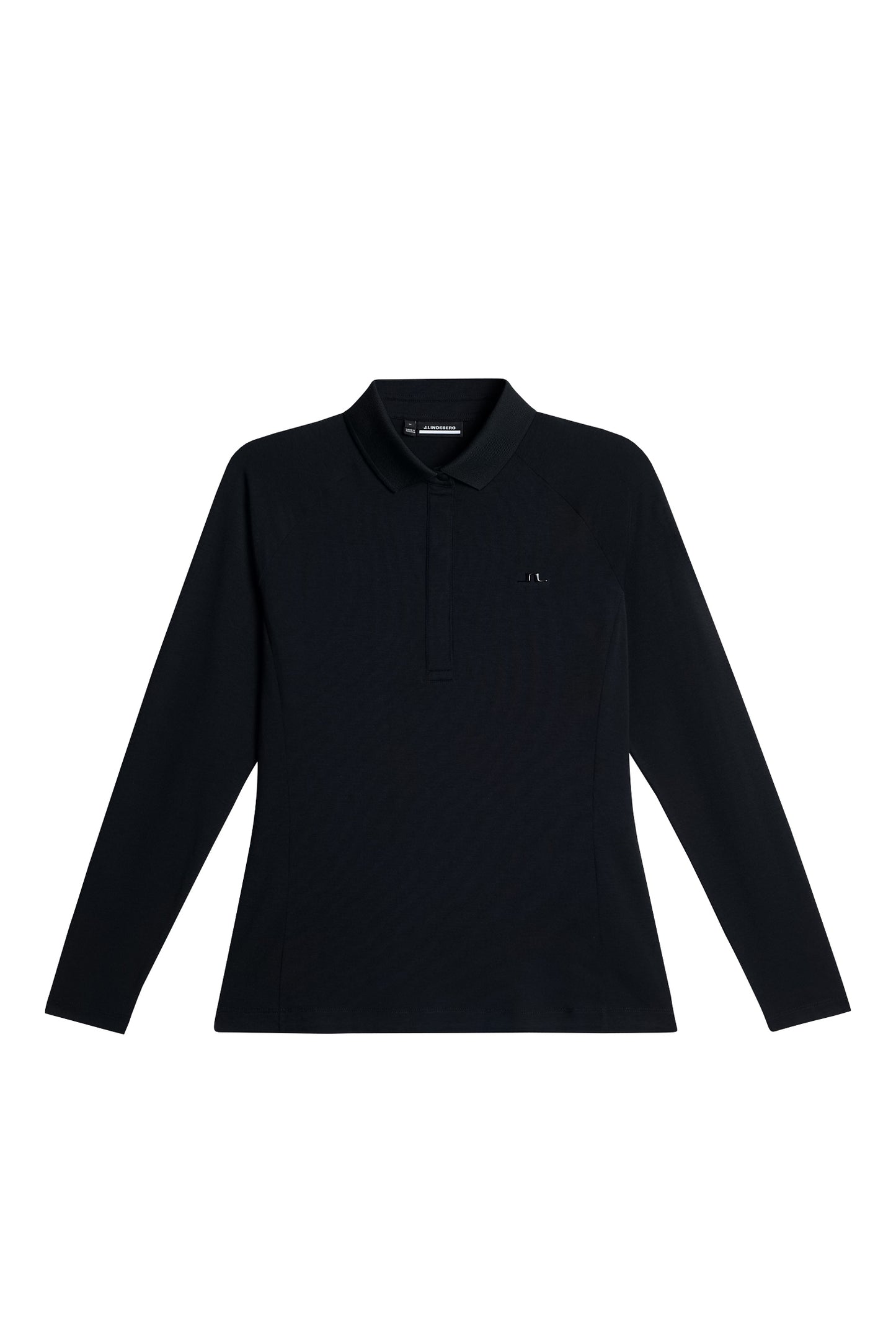 Flor Long Sleeve Polo in Black by J.Lindeberg