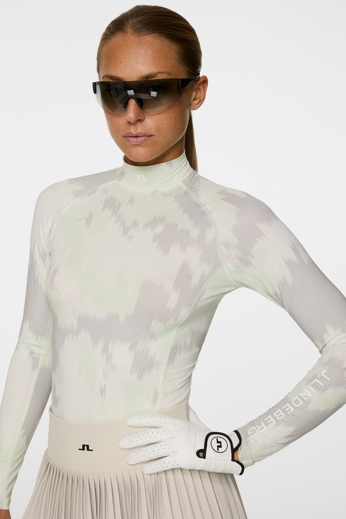 Ella Print Compression Top in Warp Ambrosia L by J.Lindeberg