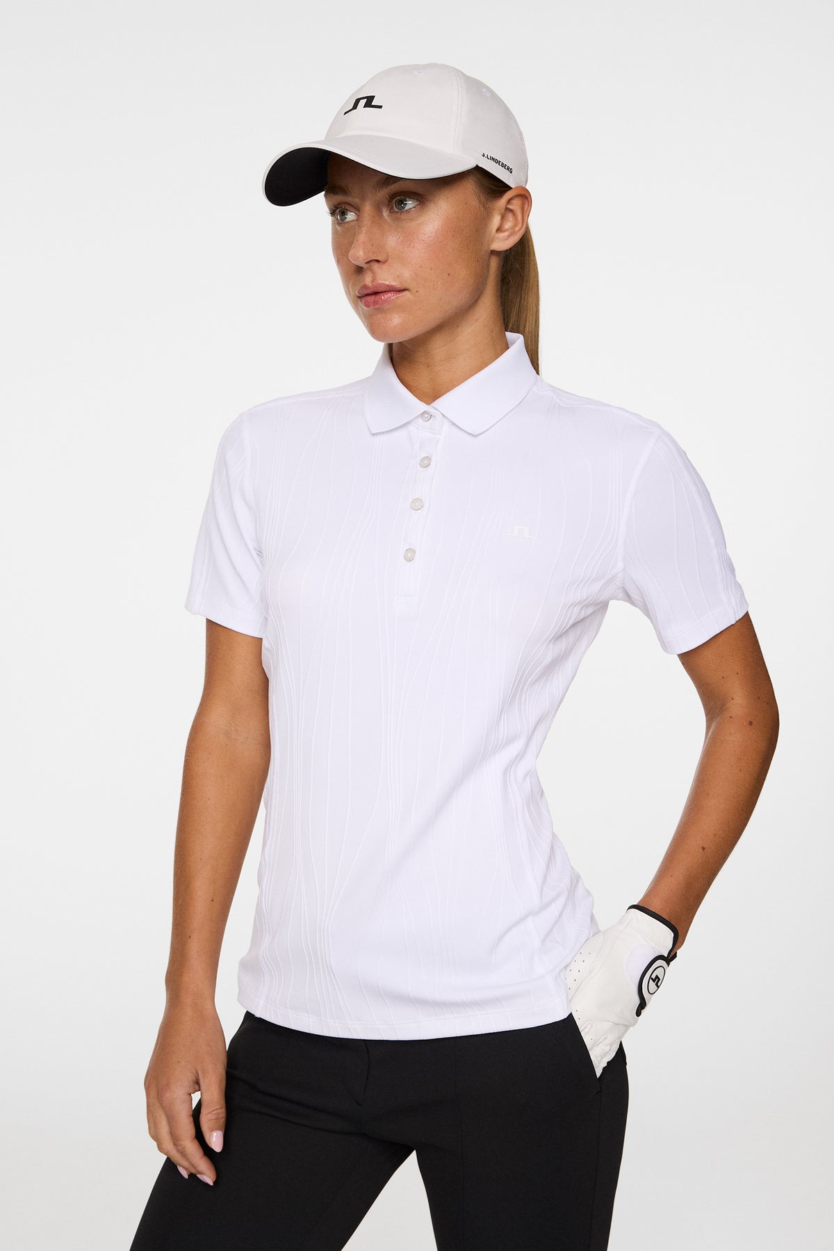 Izara Polo in White by J.Lindeberg