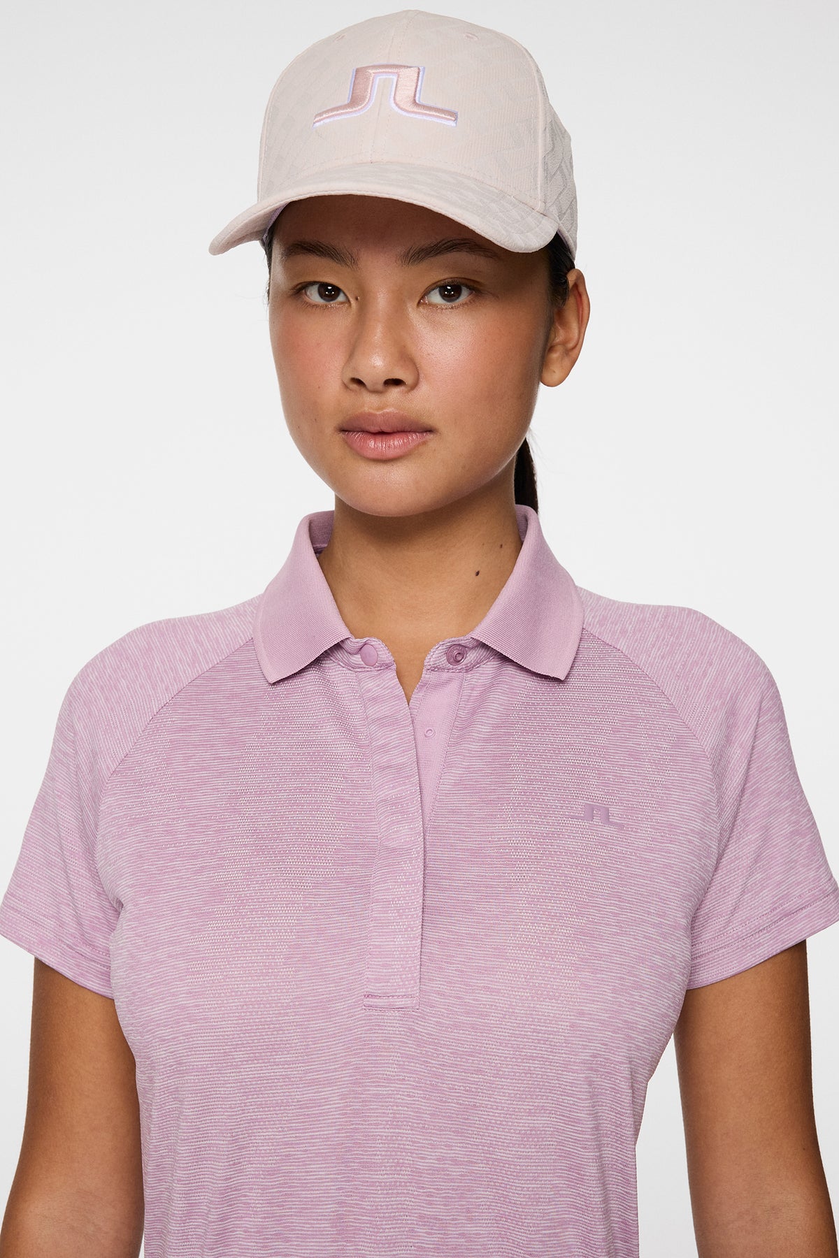 Minnie Polo in Very Grape Melange by J.Lindeberg