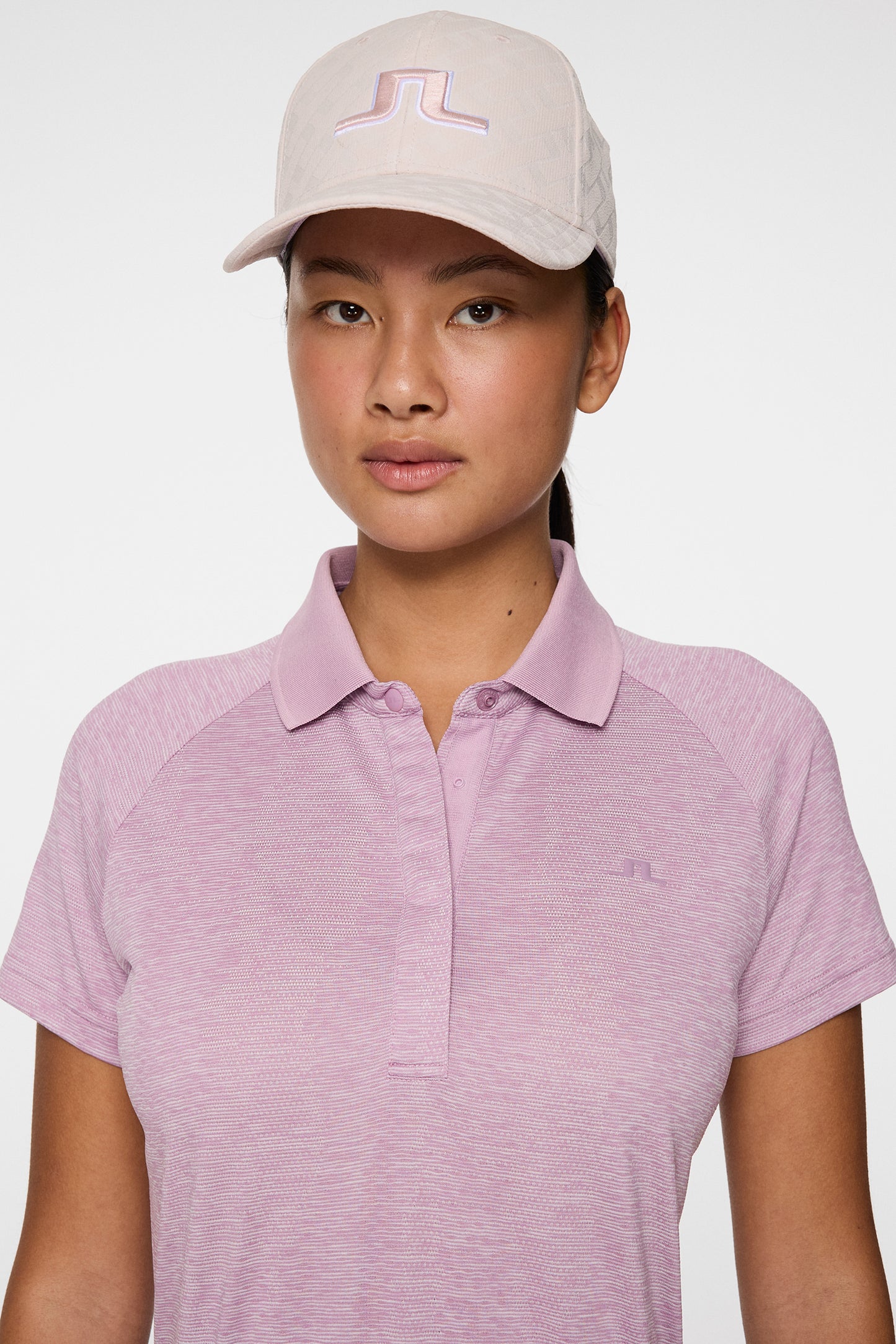 Minnie Polo in Very Grape Melange by J.Lindeberg