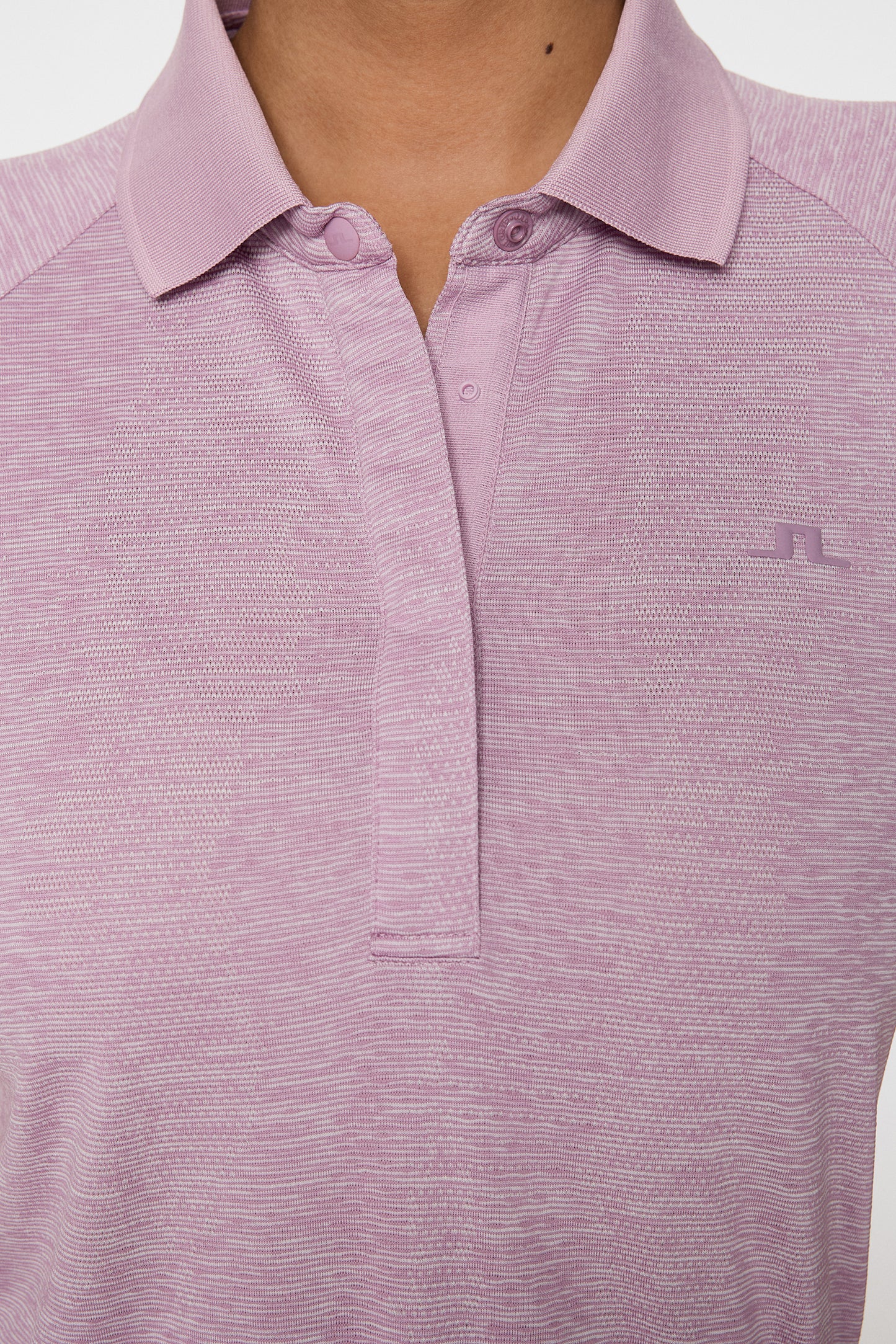 Minnie Polo in Very Grape Melange by J.Lindeberg