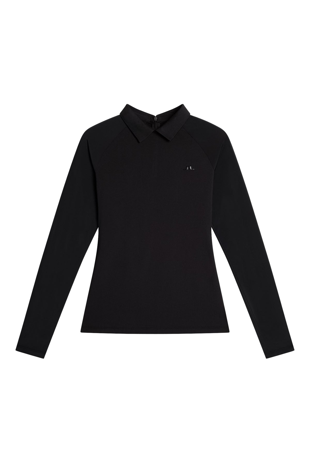 Tori Hybrid LS Polo in Black by J.Lindeberg