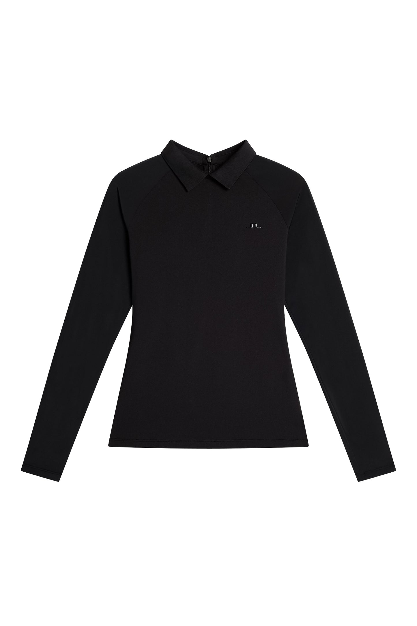 Tori Hybrid LS Polo in Black by J.Lindeberg