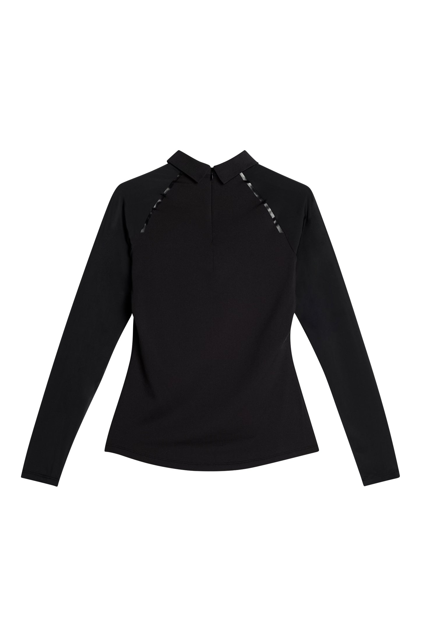 Tori Hybrid LS Polo in Black by J.Lindeberg