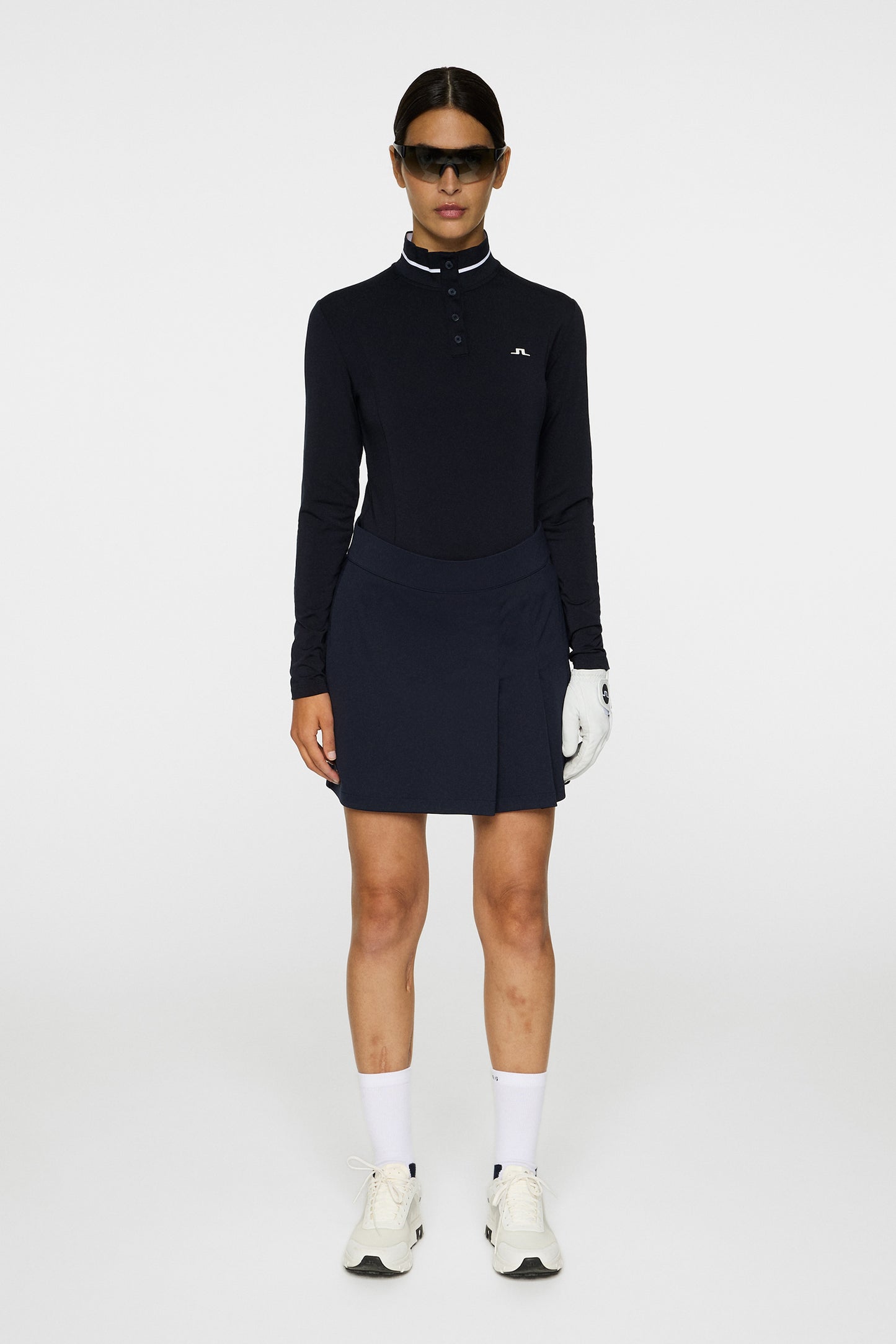 Hertta Long Sleeve Polo in JL Navy by J.Lindeberg