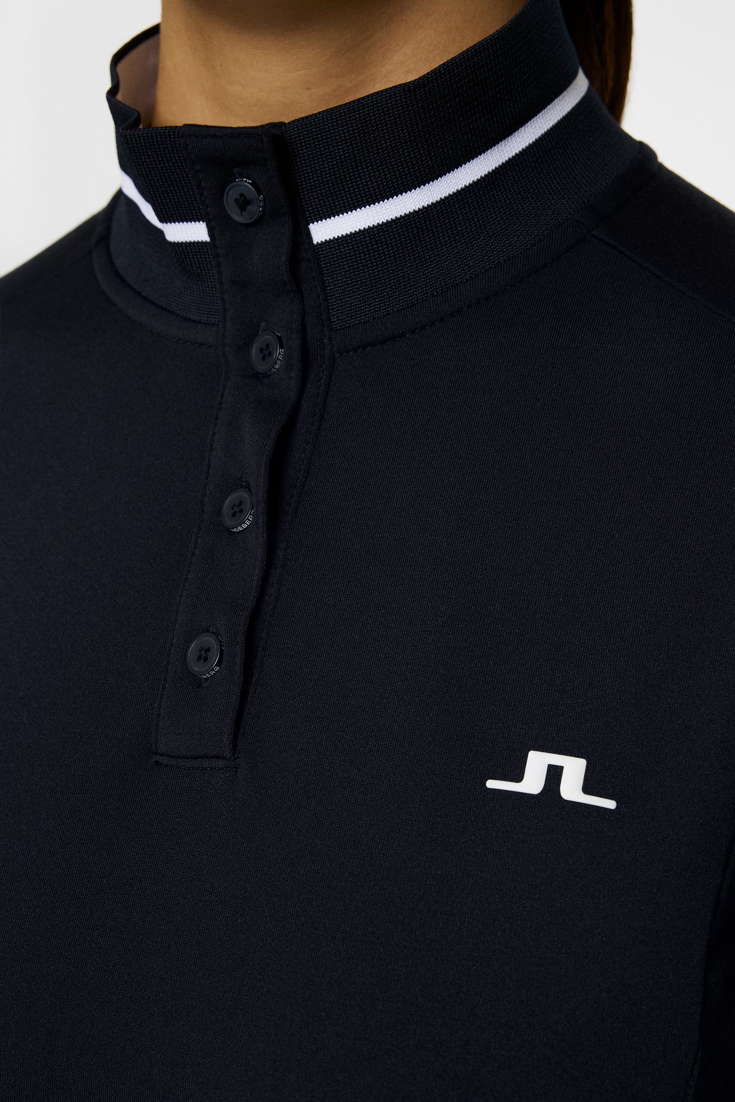 Hertta Long Sleeve Polo in JL Navy by J.Lindeberg