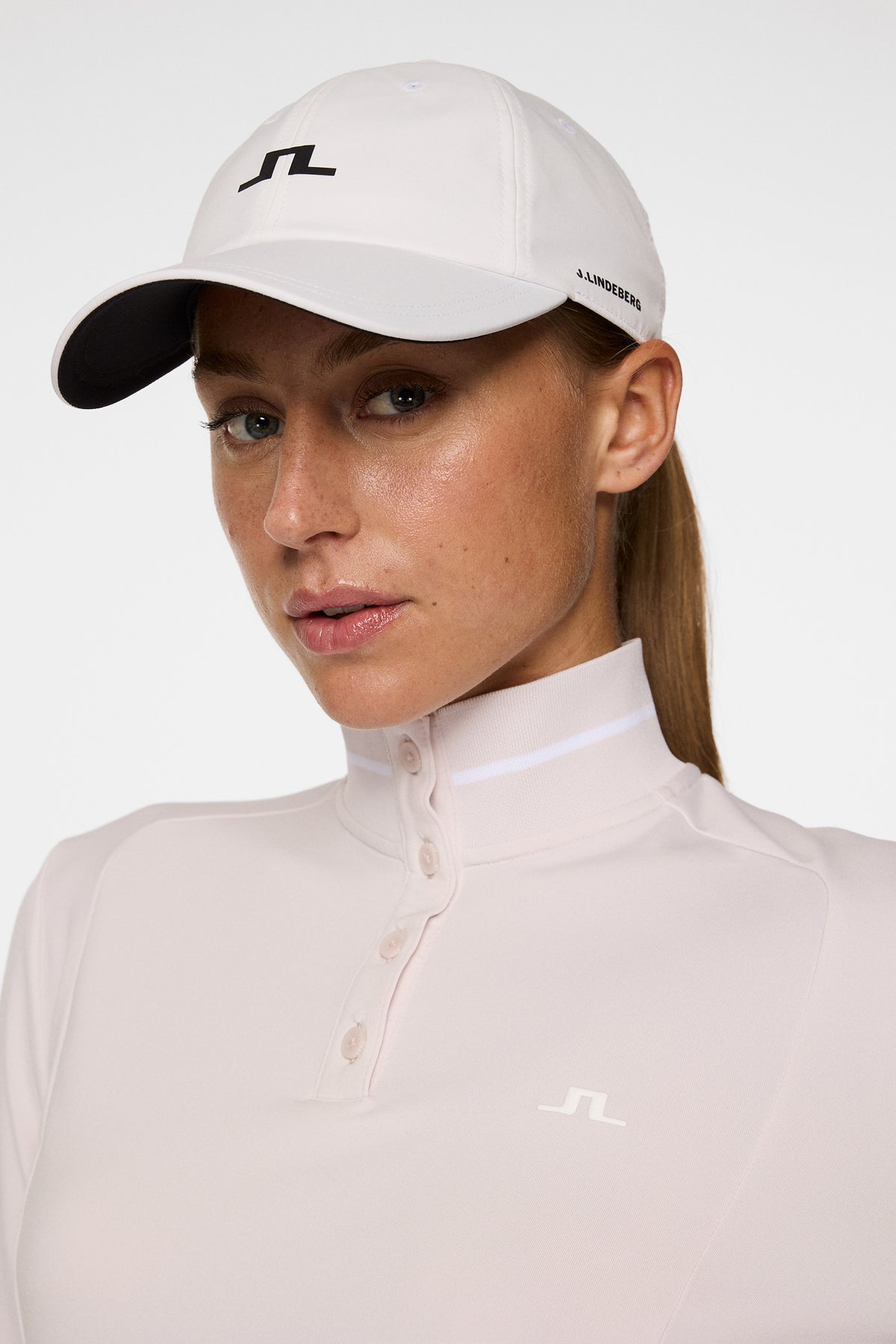 Hertta Long Sleeve Polo in Grey Lilac by J.Lindeberg