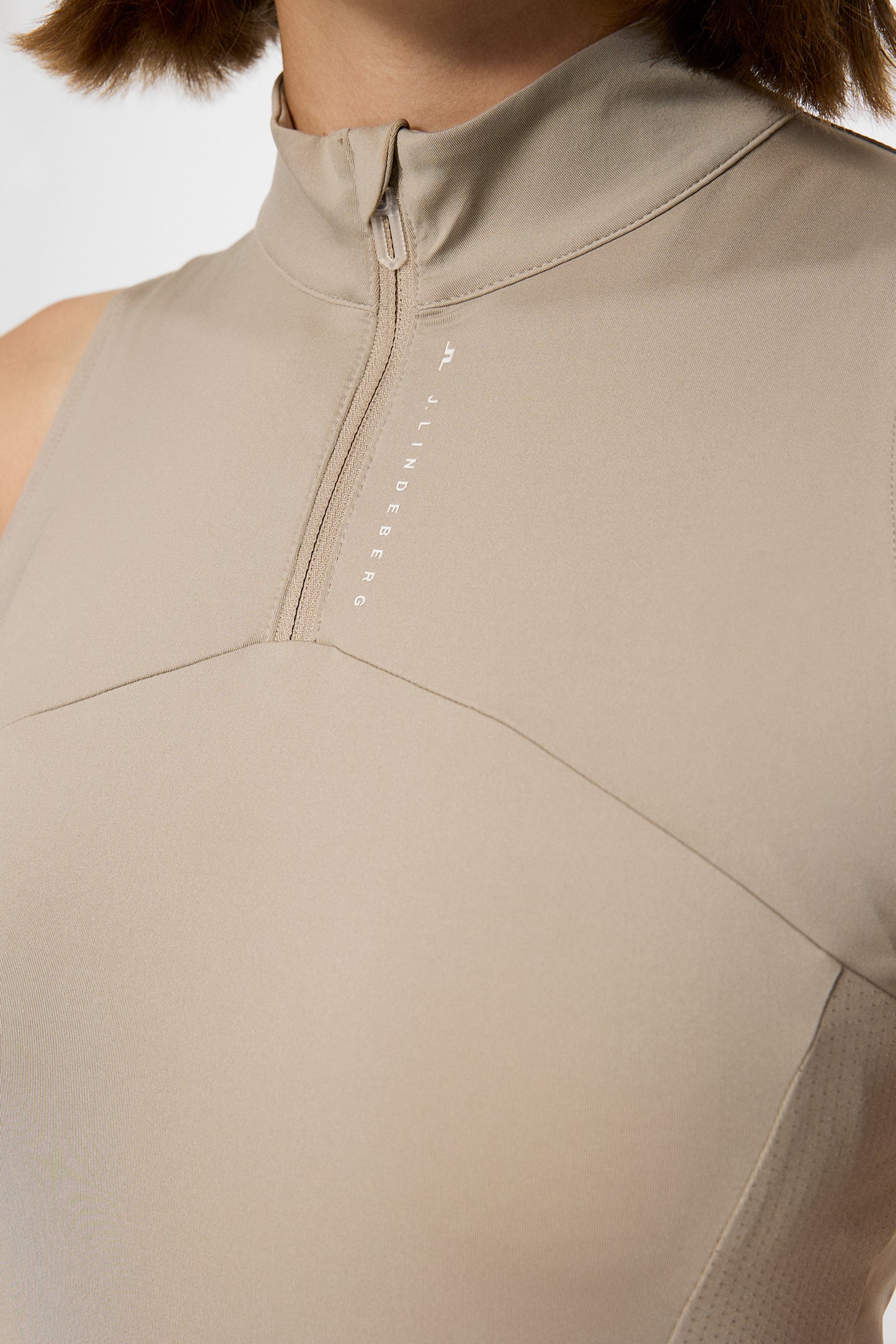 Tiana Sleeveless Top in Vintage Khaki by J.Lindeberg