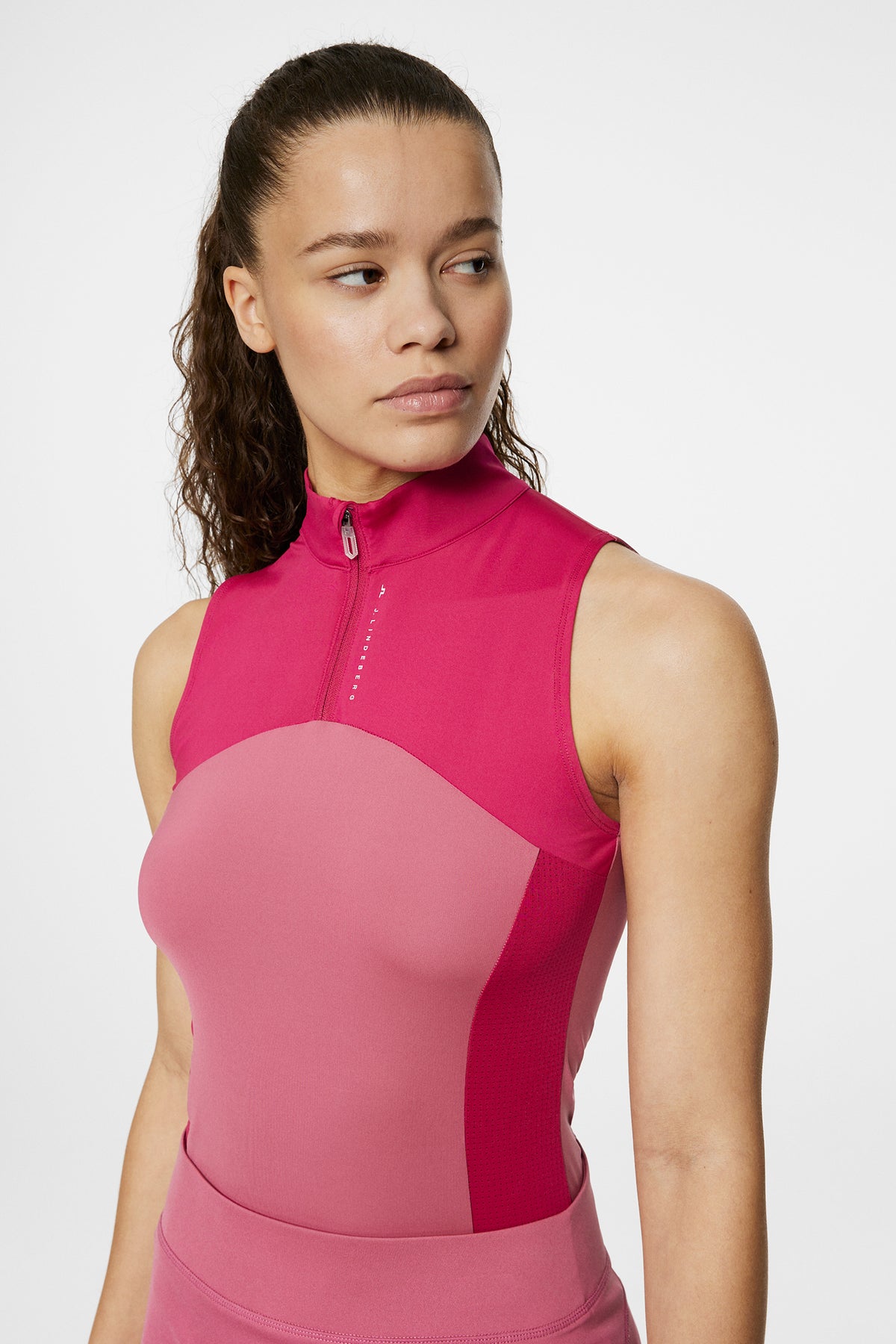 Tiana Sleeveless Top in Rose Wine by J.Lindeberg