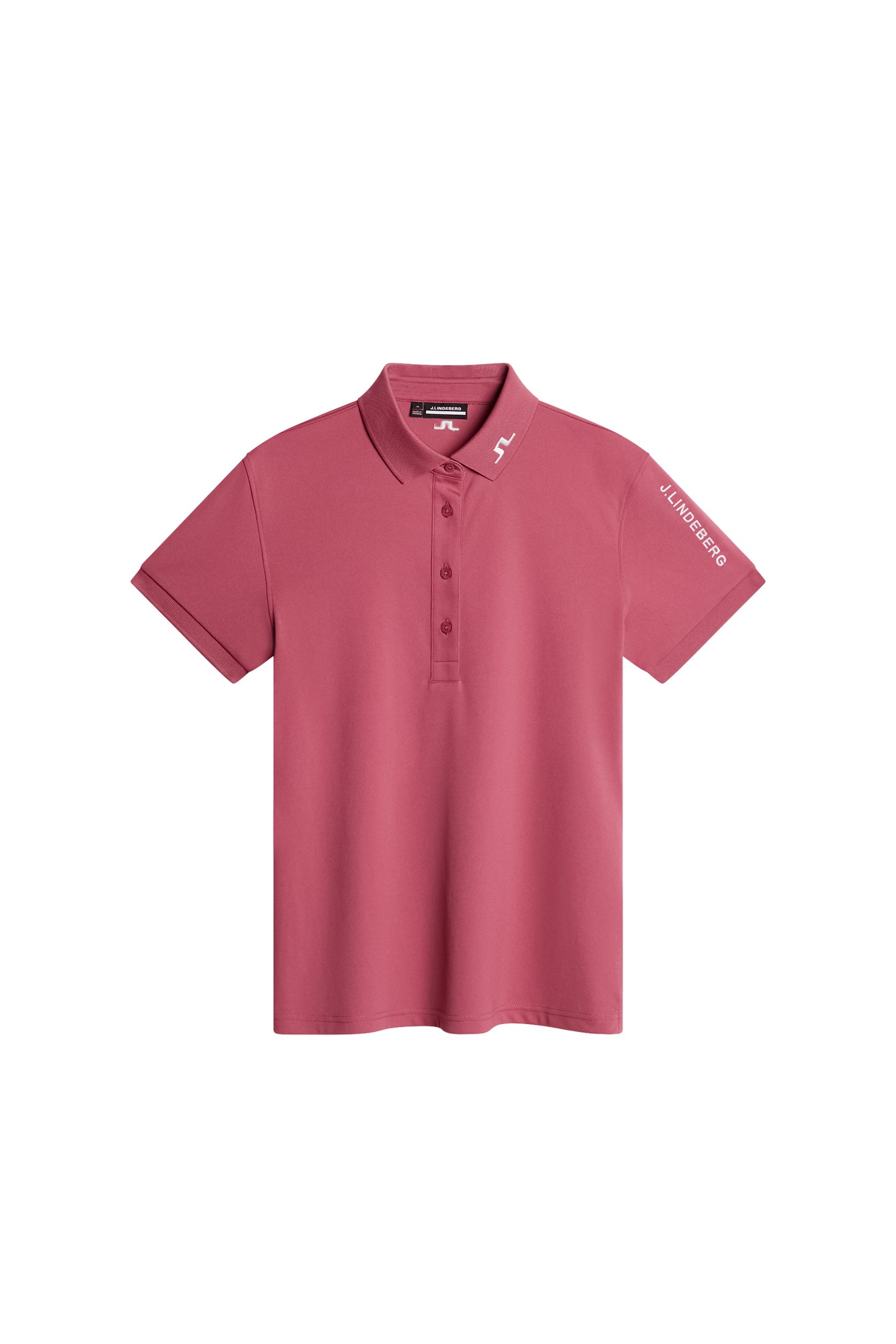 Tour Tech Polo in Rose Wine by J.Lindeberg