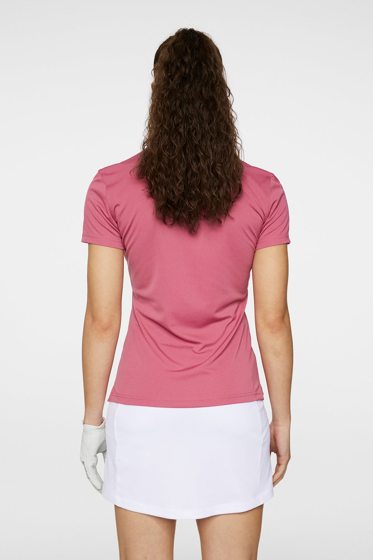 Tour Tech Polo in Rose Wine by J.Lindeberg