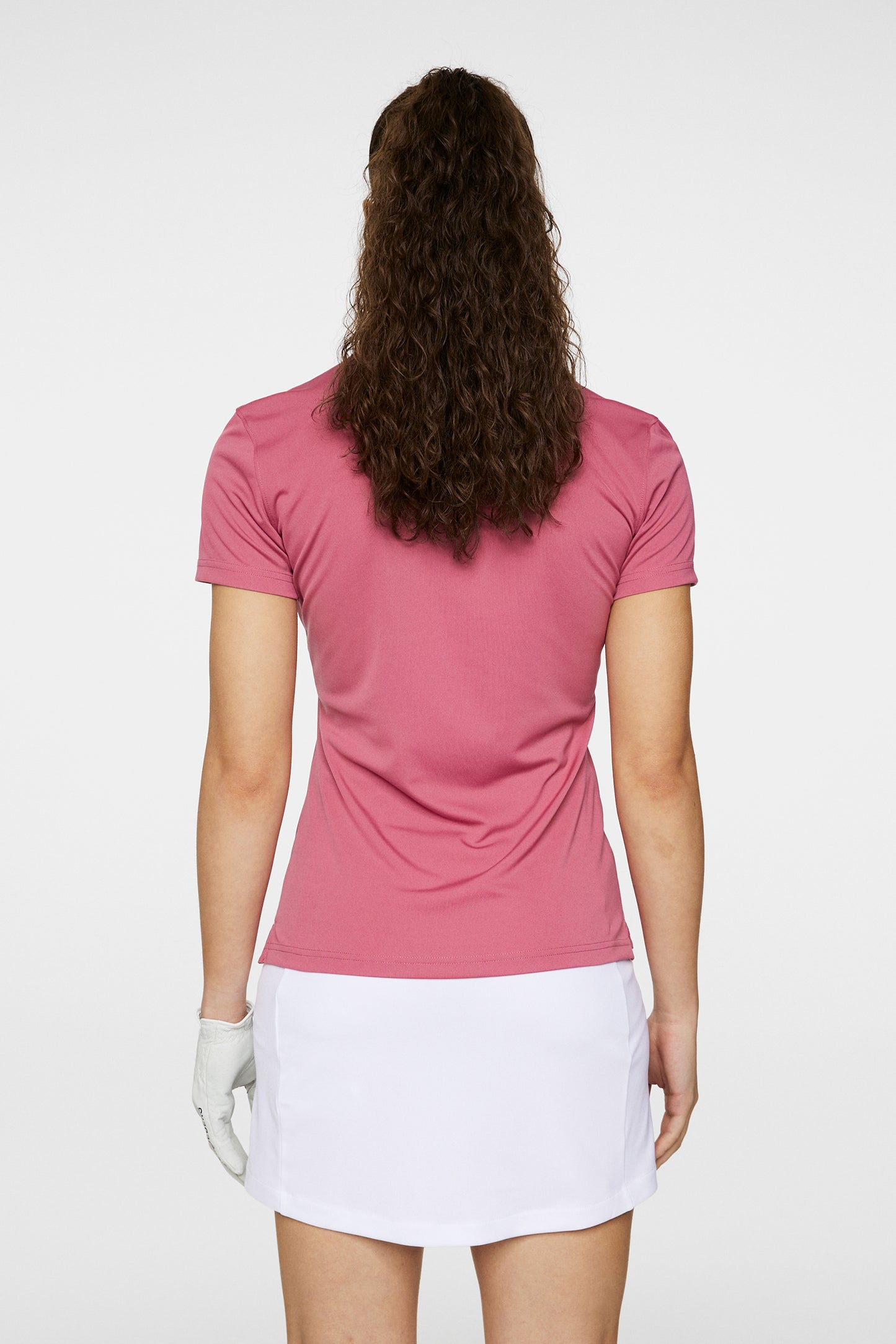 Tour Tech Polo in Rose Wine by J.Lindeberg
