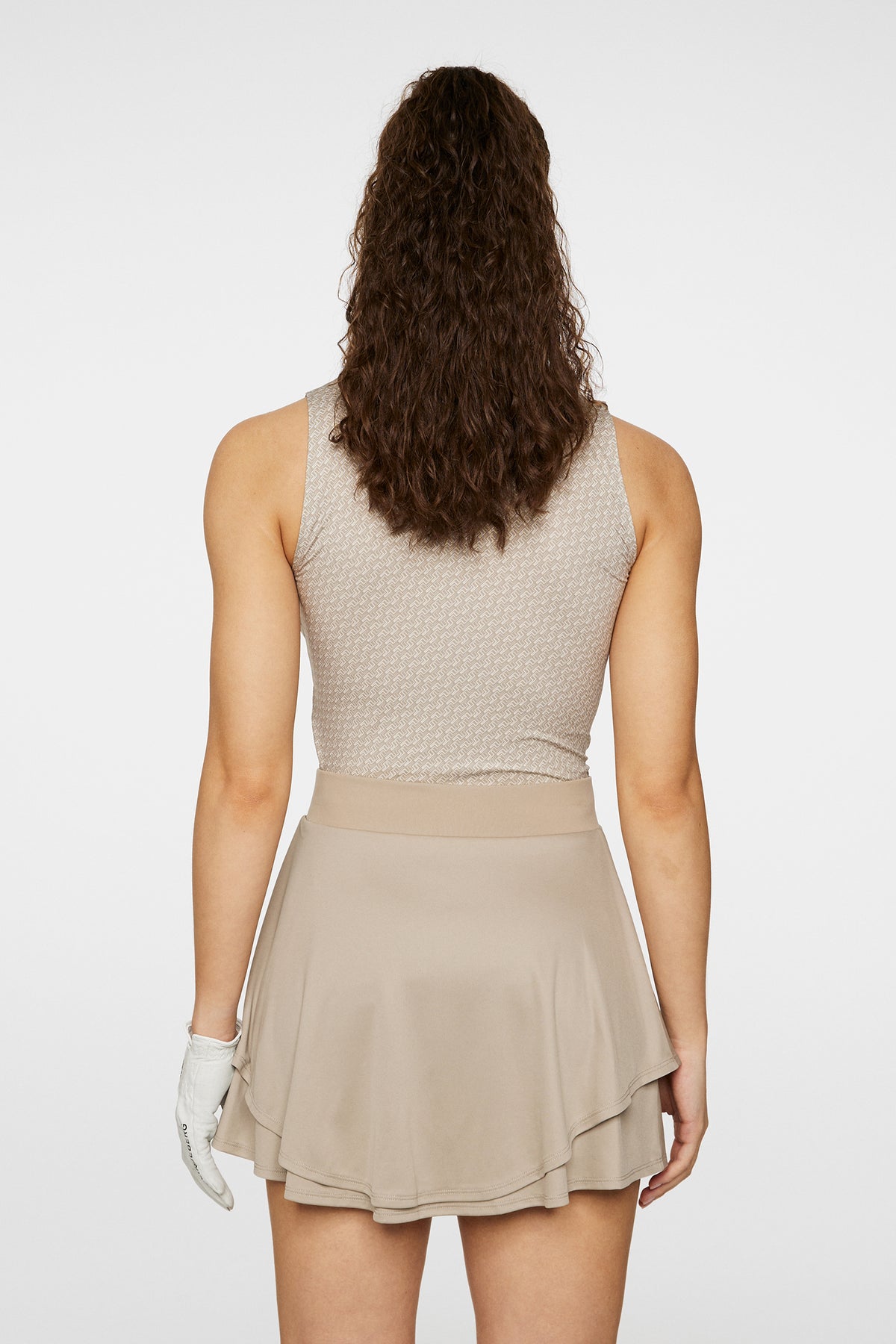 Siana Sleeveless Top in Shadow Bridge Khaki S by J.Lindeberg