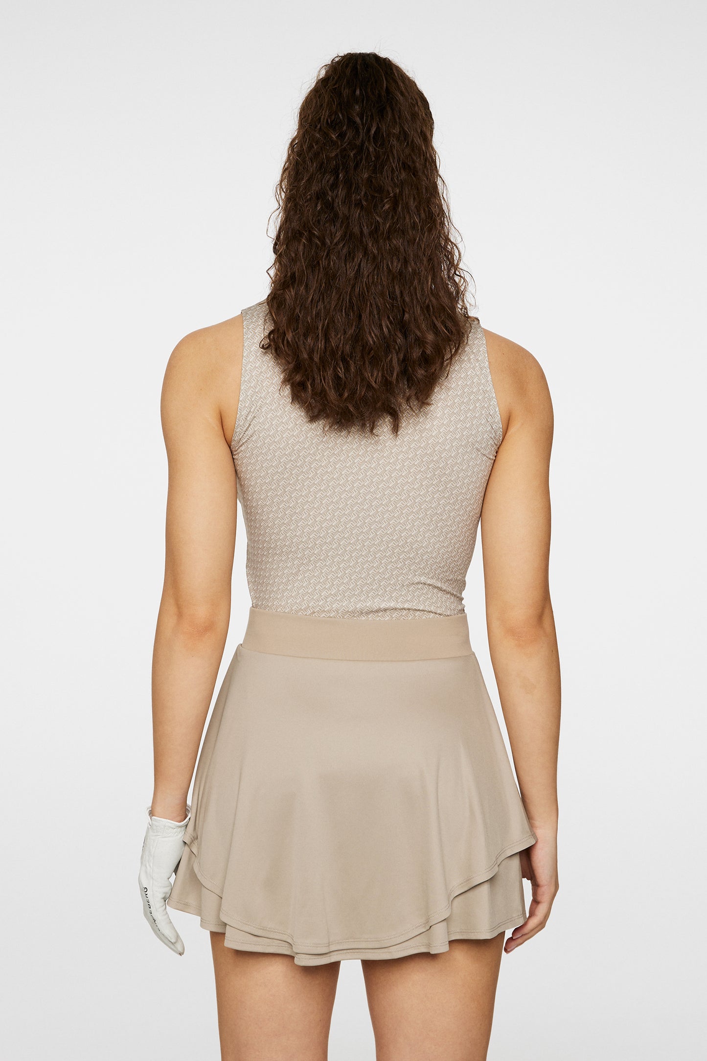 Siana Sleeveless Top in Shadow Bridge Khaki S by J.Lindeberg