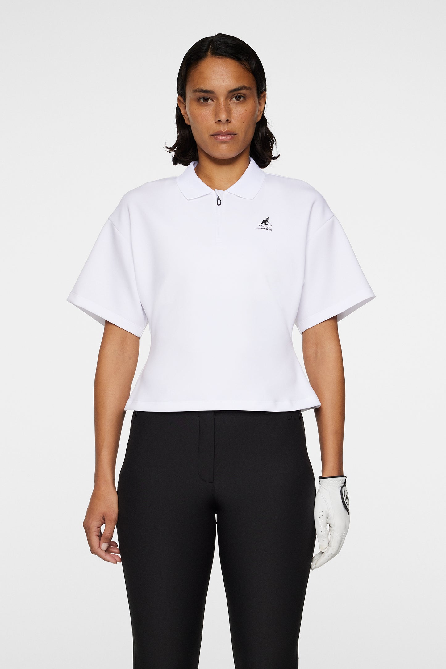 Amila Top in White by J.Lindeberg