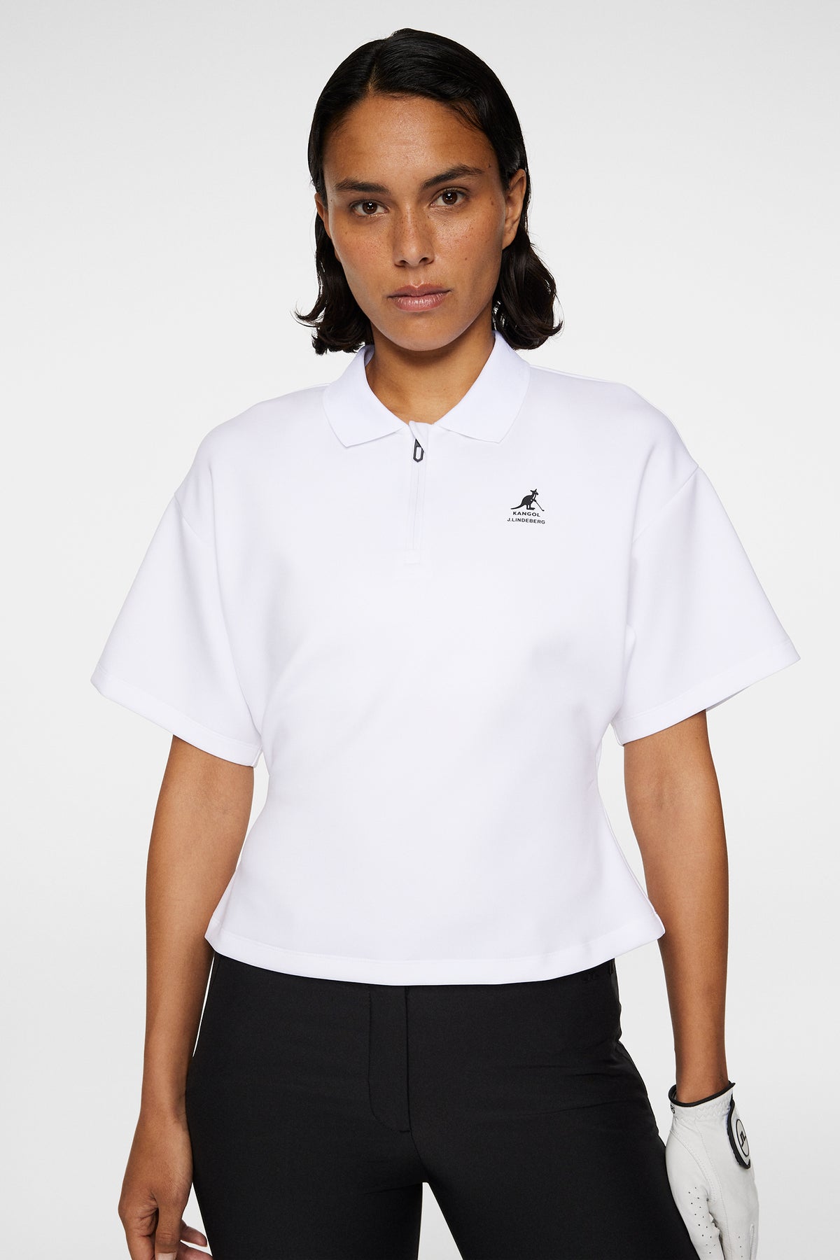 Amila Top in White by J.Lindeberg