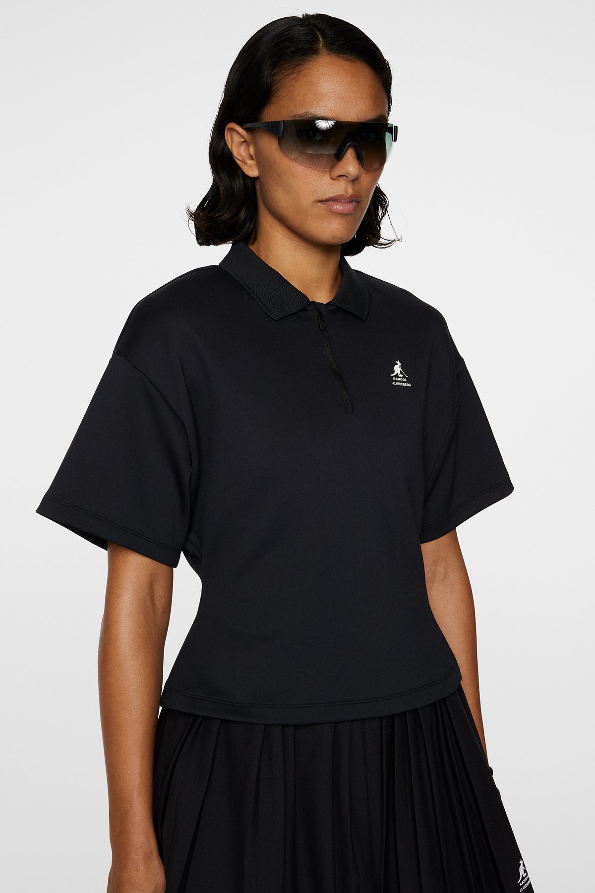 Amila Top in Black by J.Lindeberg