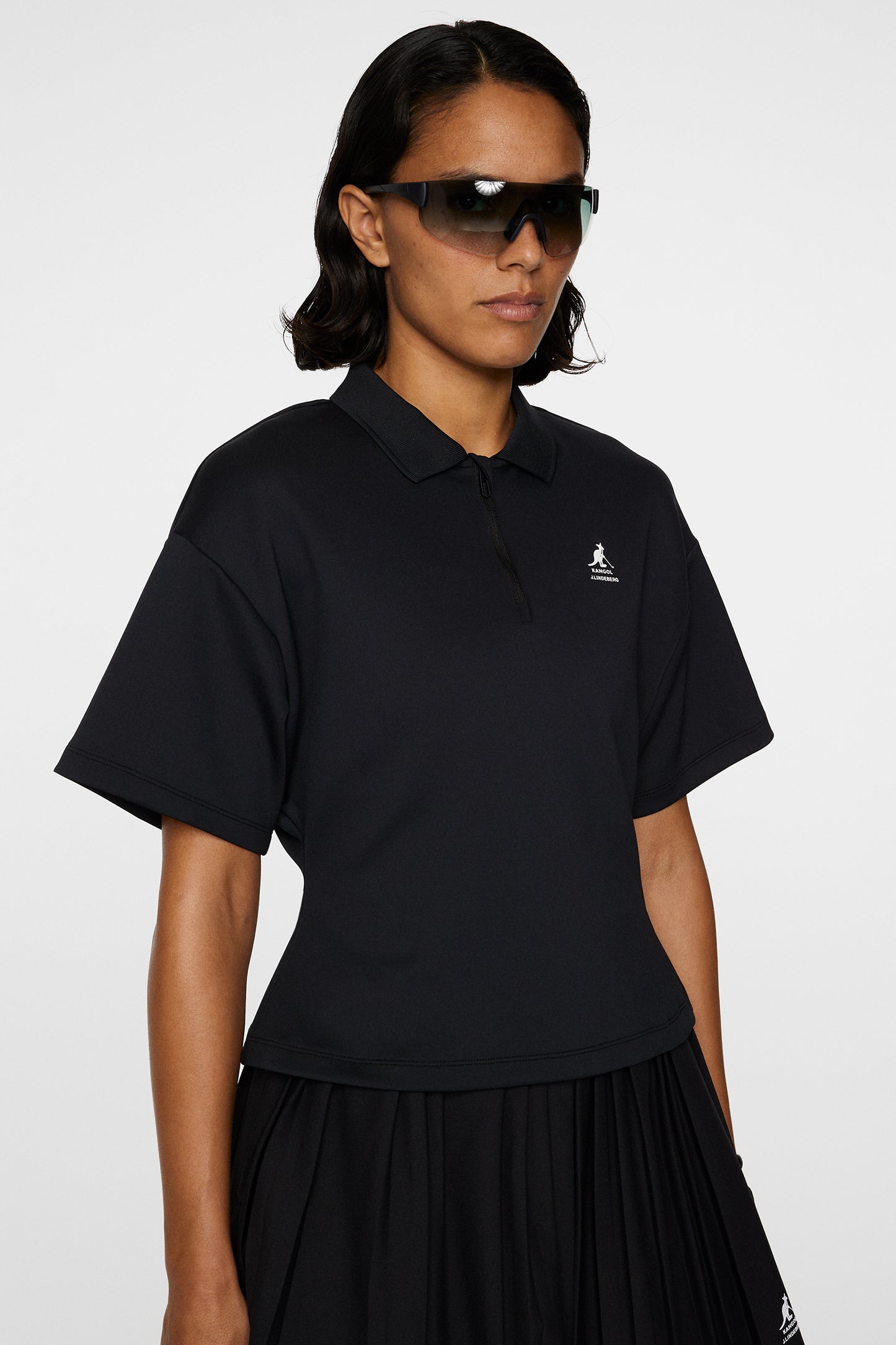 Amila Top in Black by J.Lindeberg