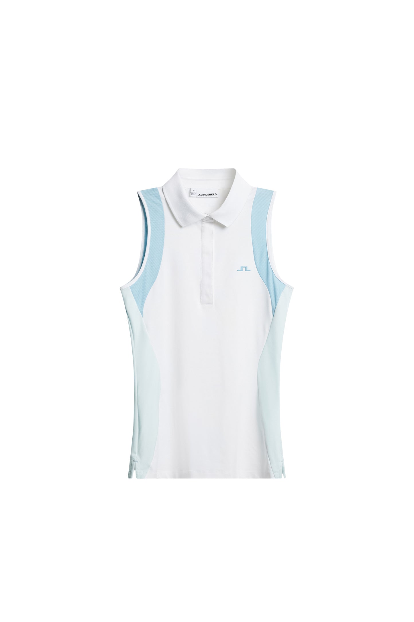 Krissi Sleeveless Polo in White by J.Lindeberg