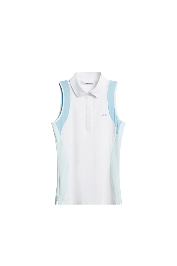 Krissi Sleeveless Polo / White