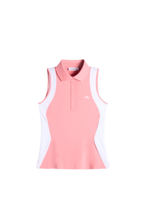 Krissi Sleeveless Polo / Flamingo Plume