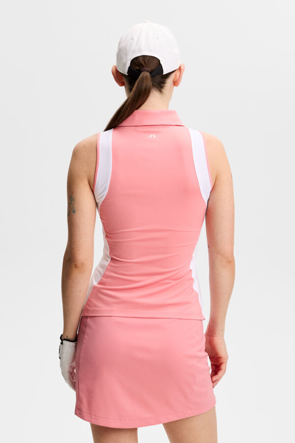 Krissi Sleeveless Polo / Flamingo Plume