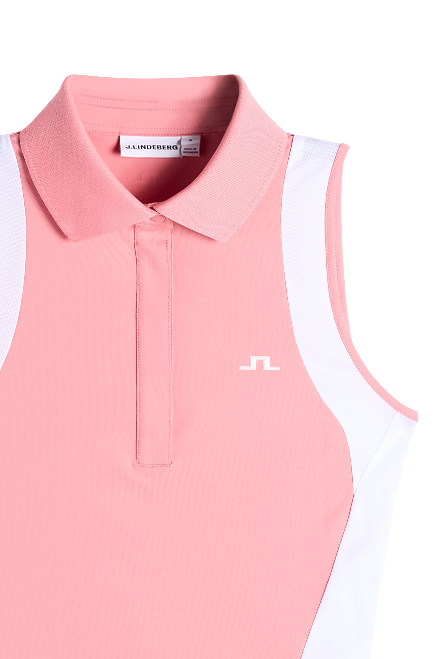 Krissi Sleeveless Polo in Flamingo Plume by J.Lindeberg