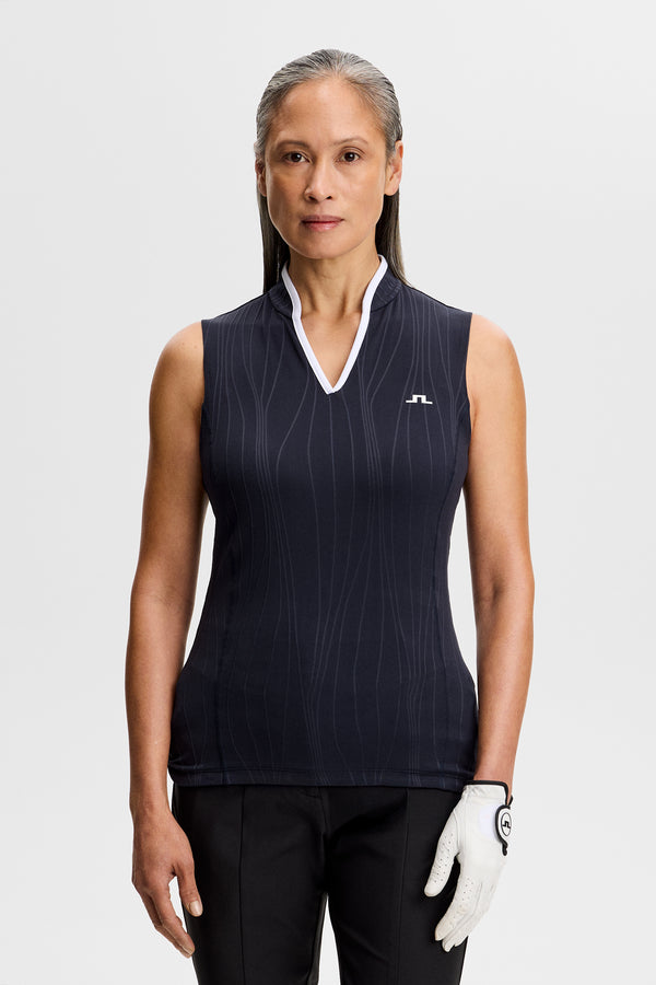 Mila Sleeveless Top / JL Navy