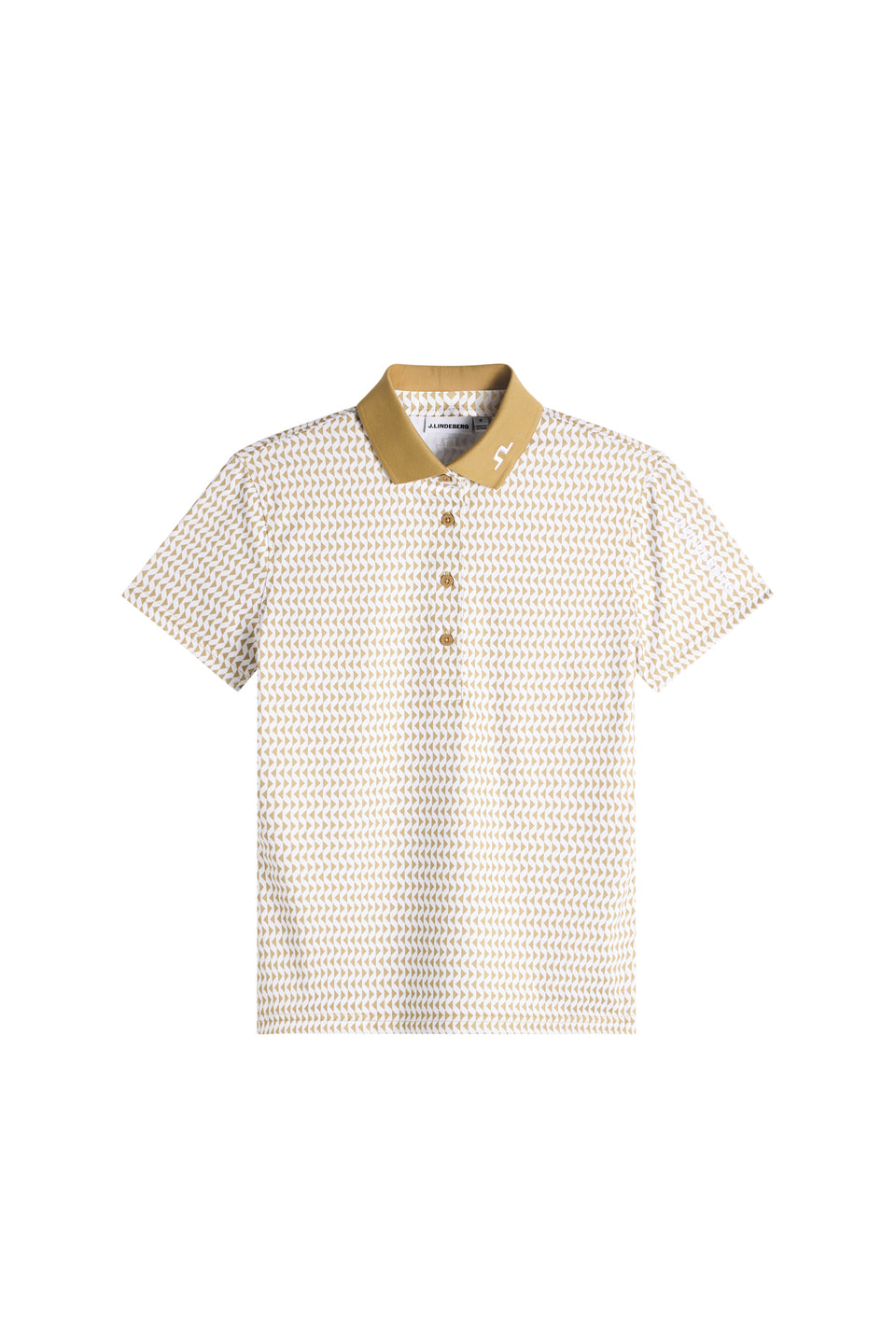 Tour Tech Print Polo / Diamond Kelp White S