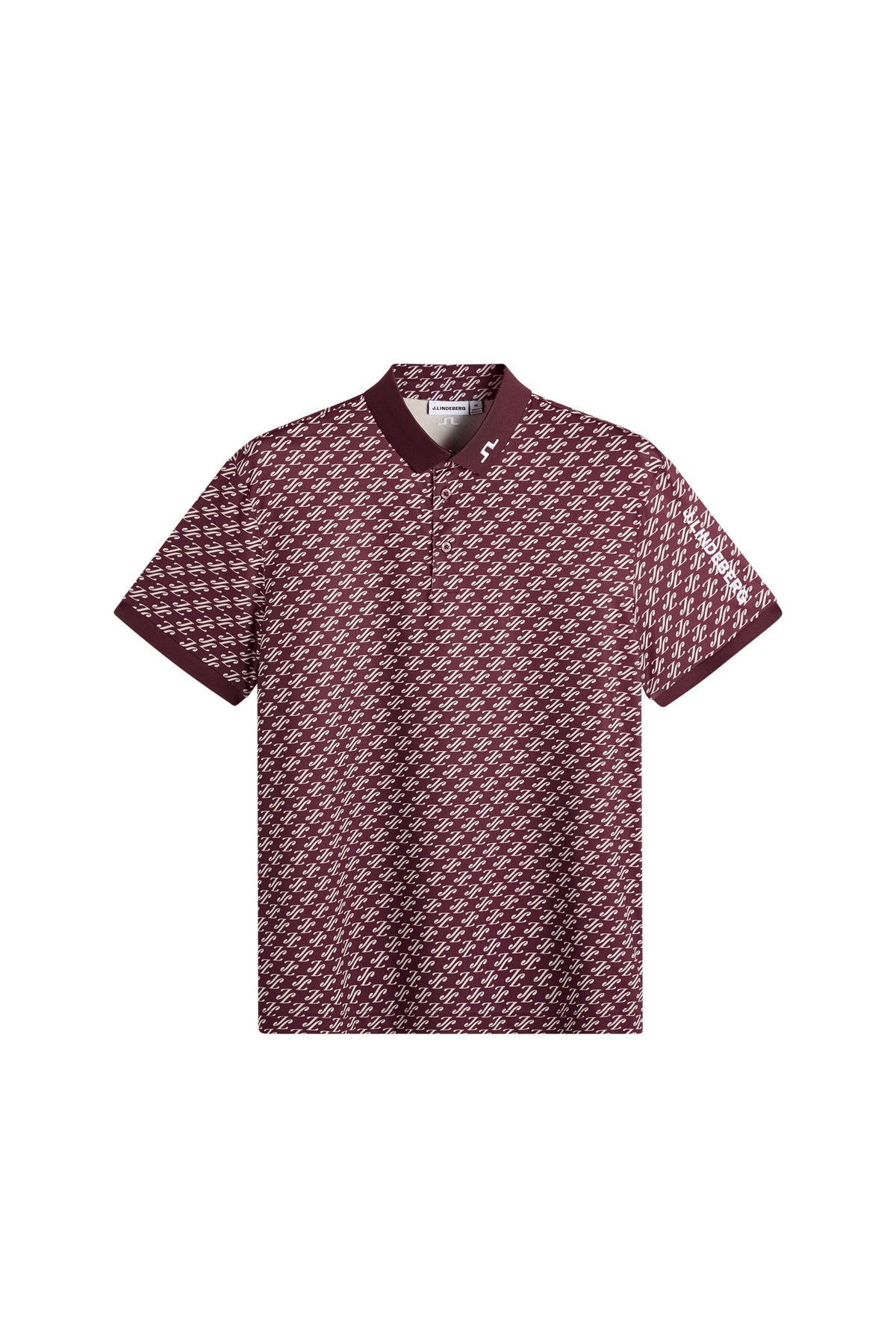 Tour Tech Print Polo in Cardi Jacquard S - Winetasting by J.Lindeberg