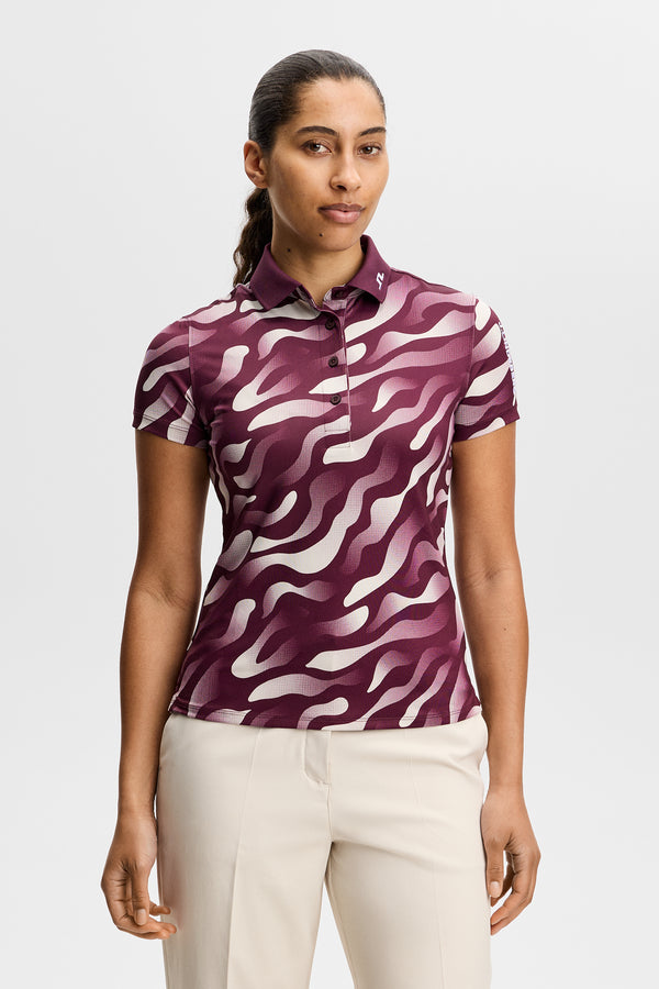 Tour Tech Print Polo / Bunker Fade Winetasting Moon M