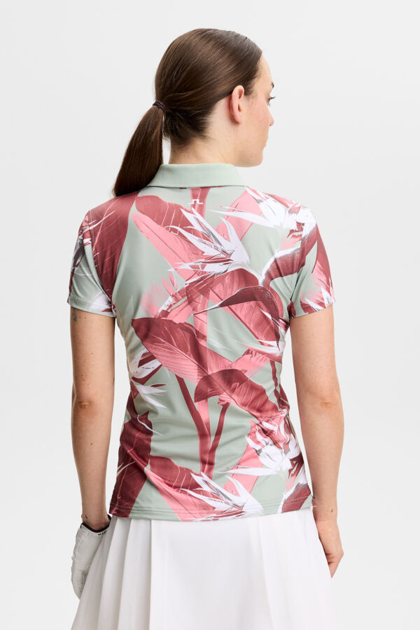 Tour Tech Print Polo / Paradise Jadeite M
