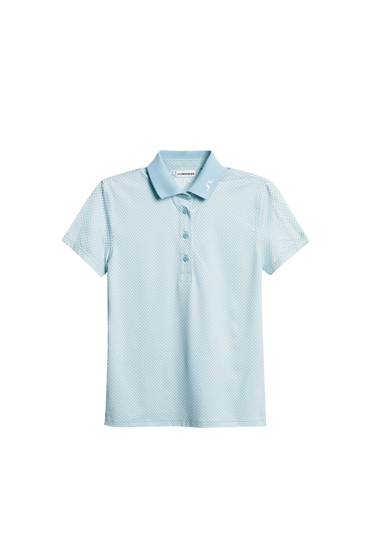 Tour Tech Print Polo / Bridge Stack Skylight S – J.LINDEBERG