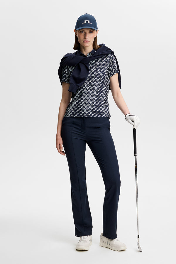 Tour Tech Print Polo / Cardi Jacquard S - JL Navy