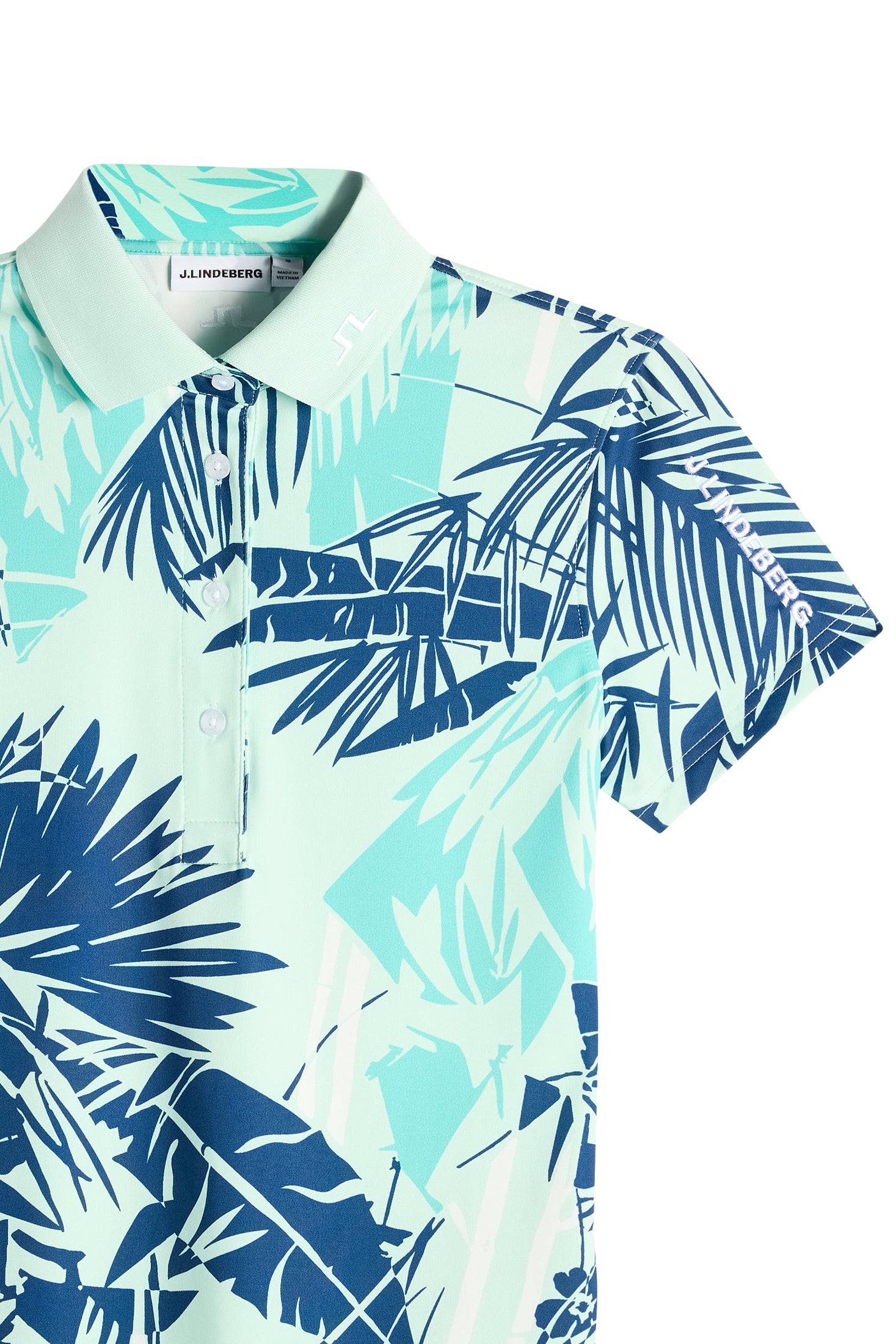 Tour Tech Print Polo / Grove Blue L – J.LINDEBERG US
