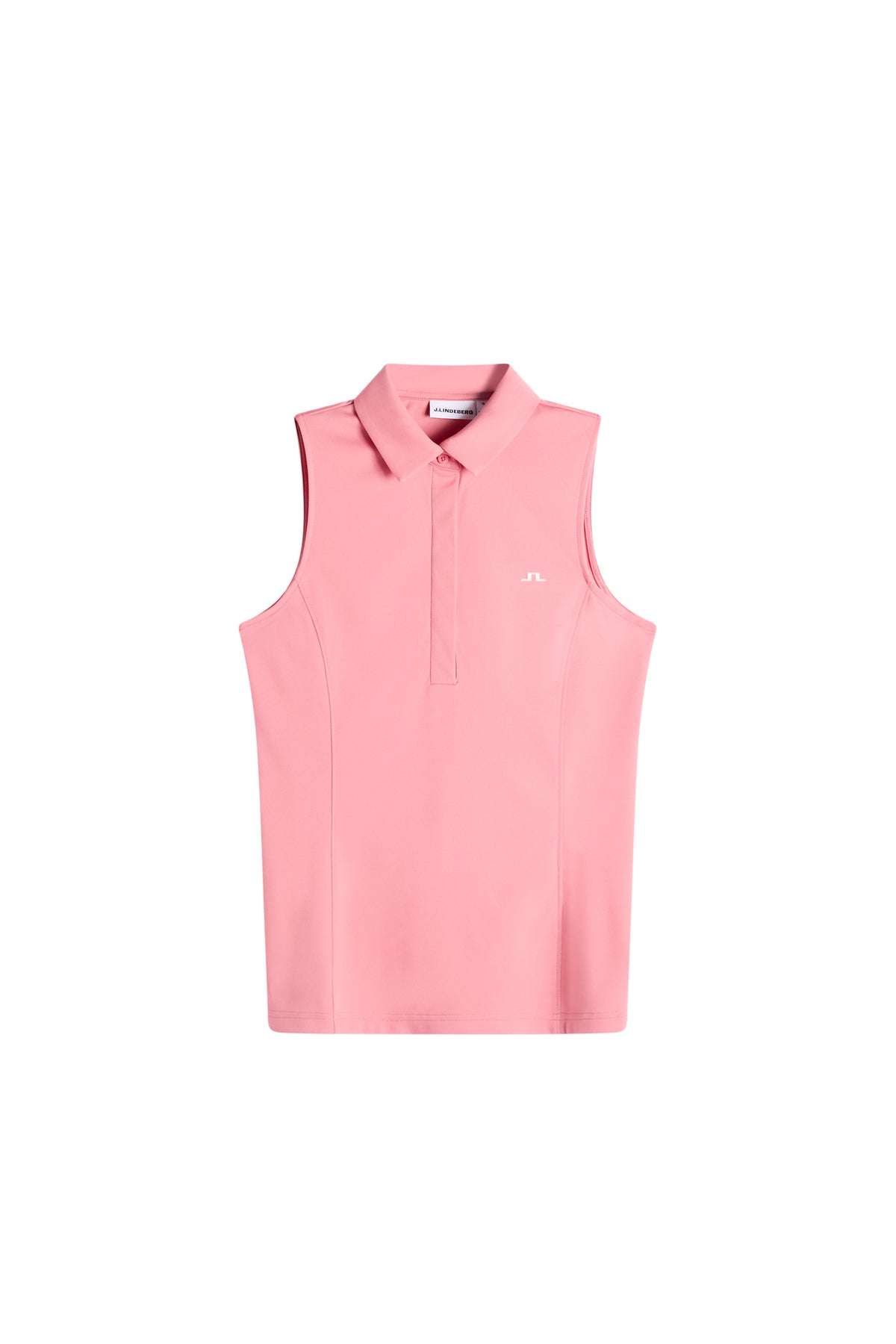 Dena Sleeveless Polo in Flamingo Plume by J.Lindeberg