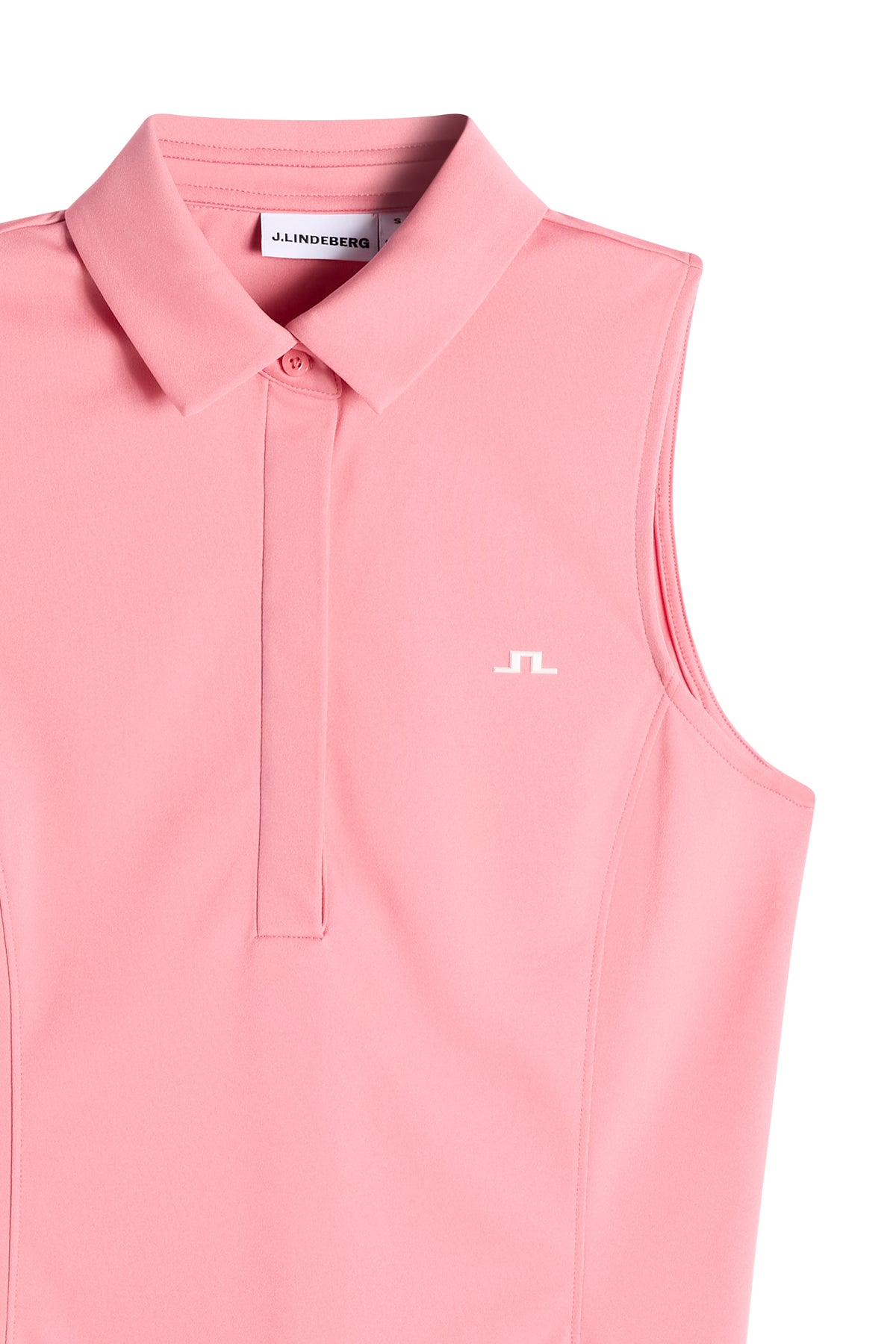 Dena Sleeveless Polo in Flamingo Plume by J.Lindeberg