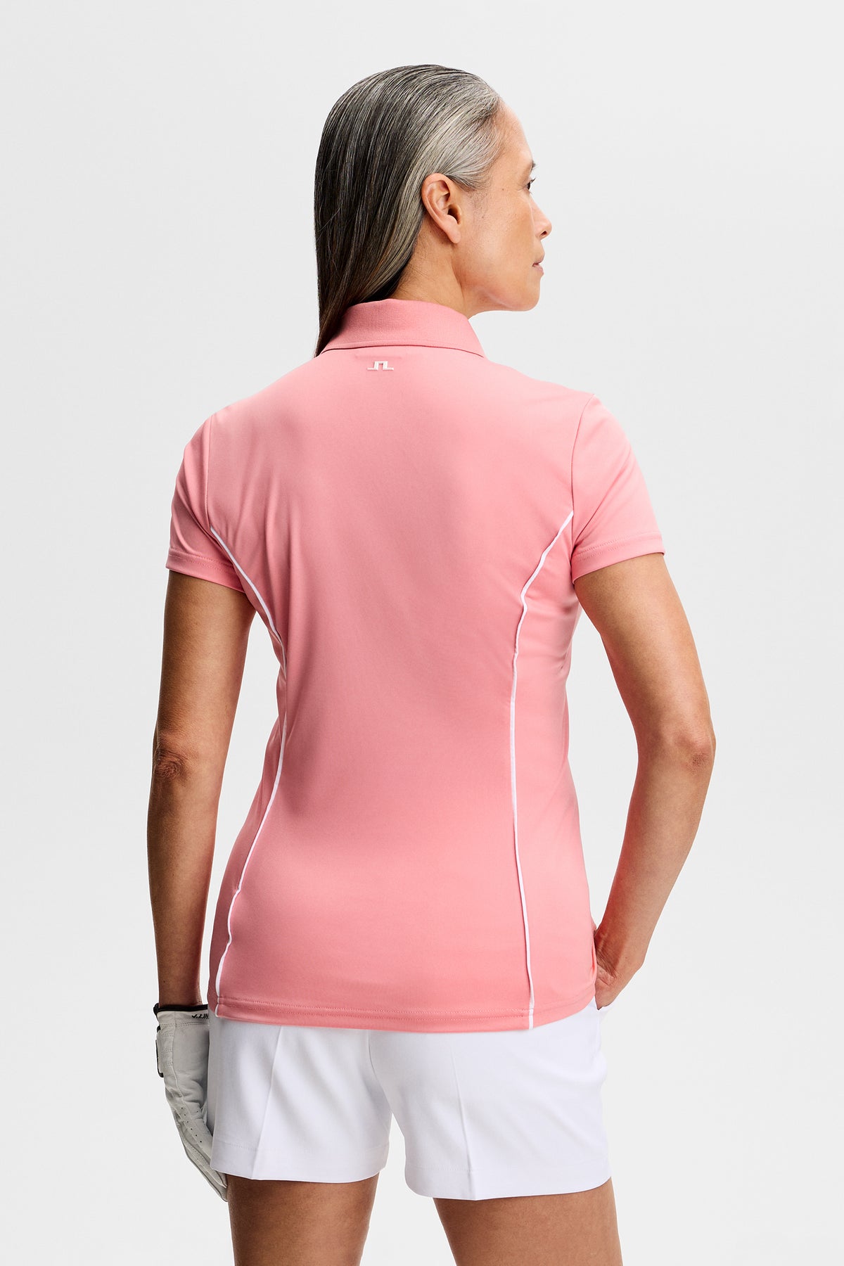 Leyla  Polo in Flamingo Plume by J.Lindeberg