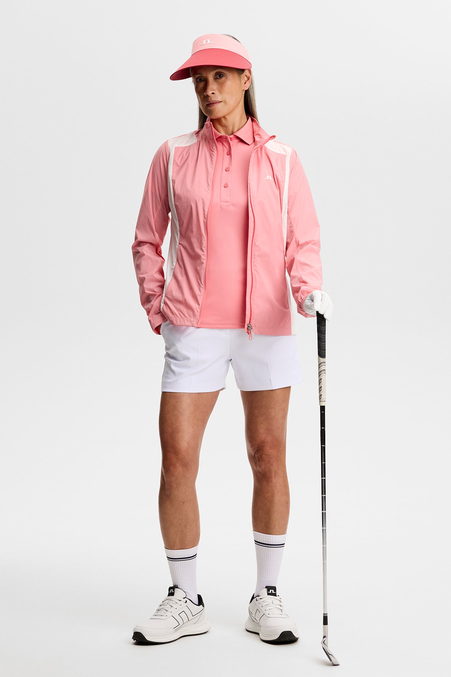 Leyla  Polo in Flamingo Plume by J.Lindeberg