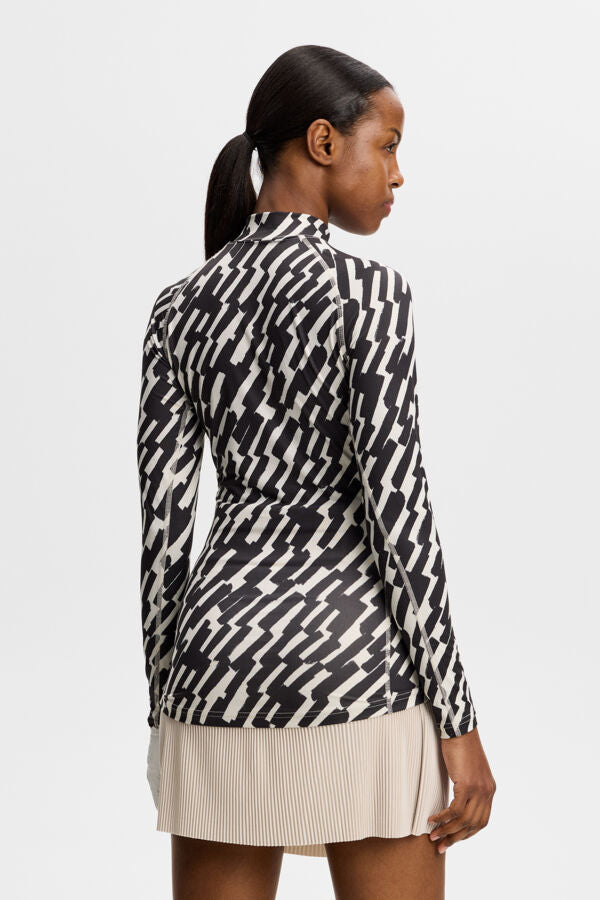 Ella Print Compression Top / Oak Moonbeam M – J.LINDEBERG US