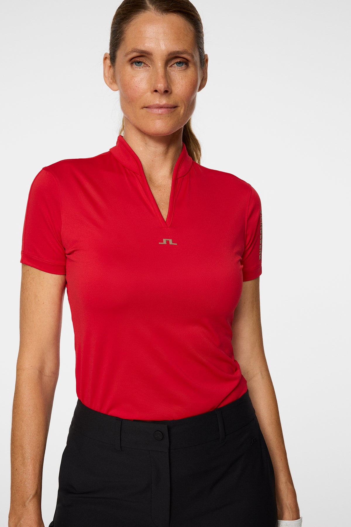 Sophie Polo in Barbados Cherry by J.Lindeberg