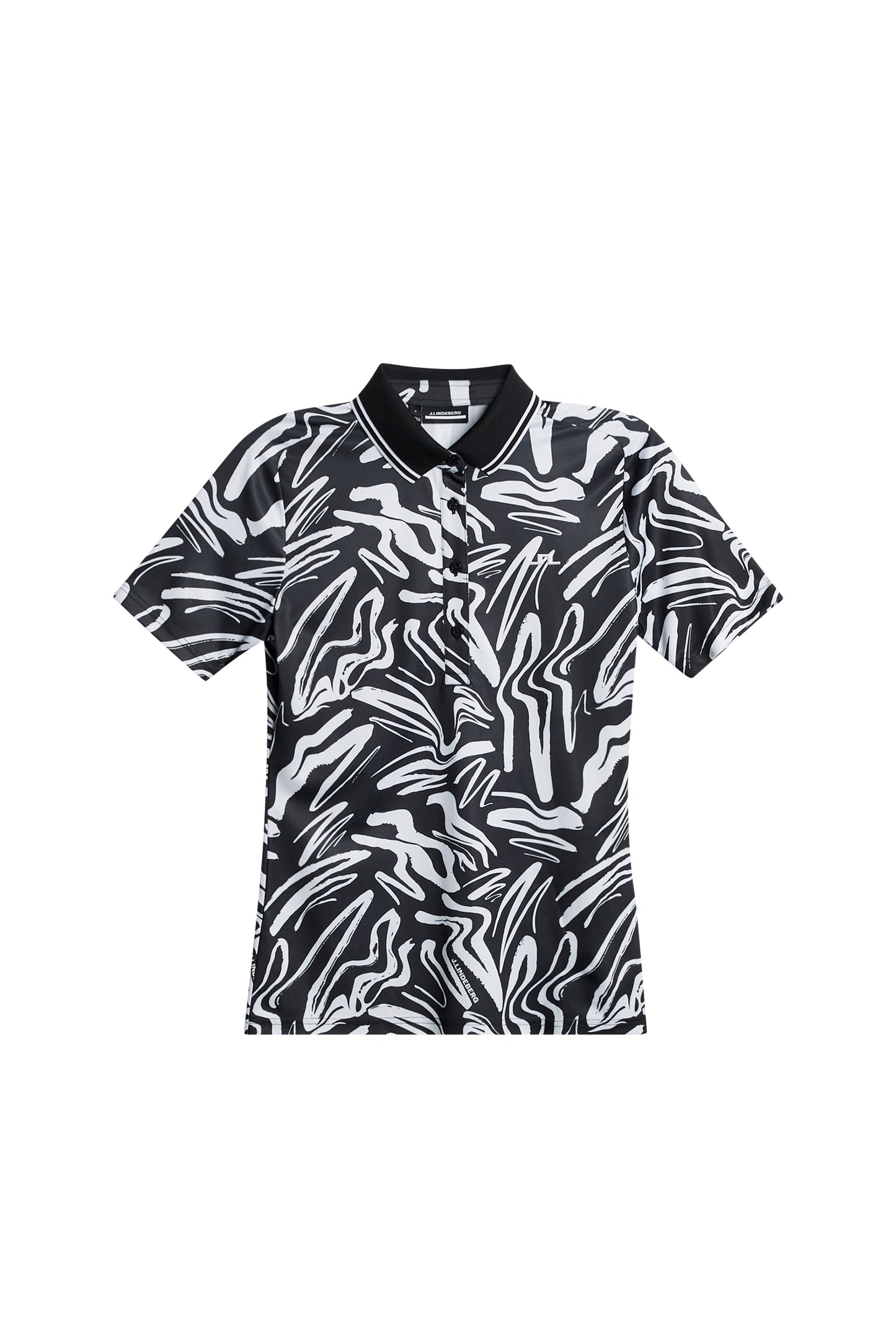 Georgia Print Polo in Scribble JL white by J.Lindeberg