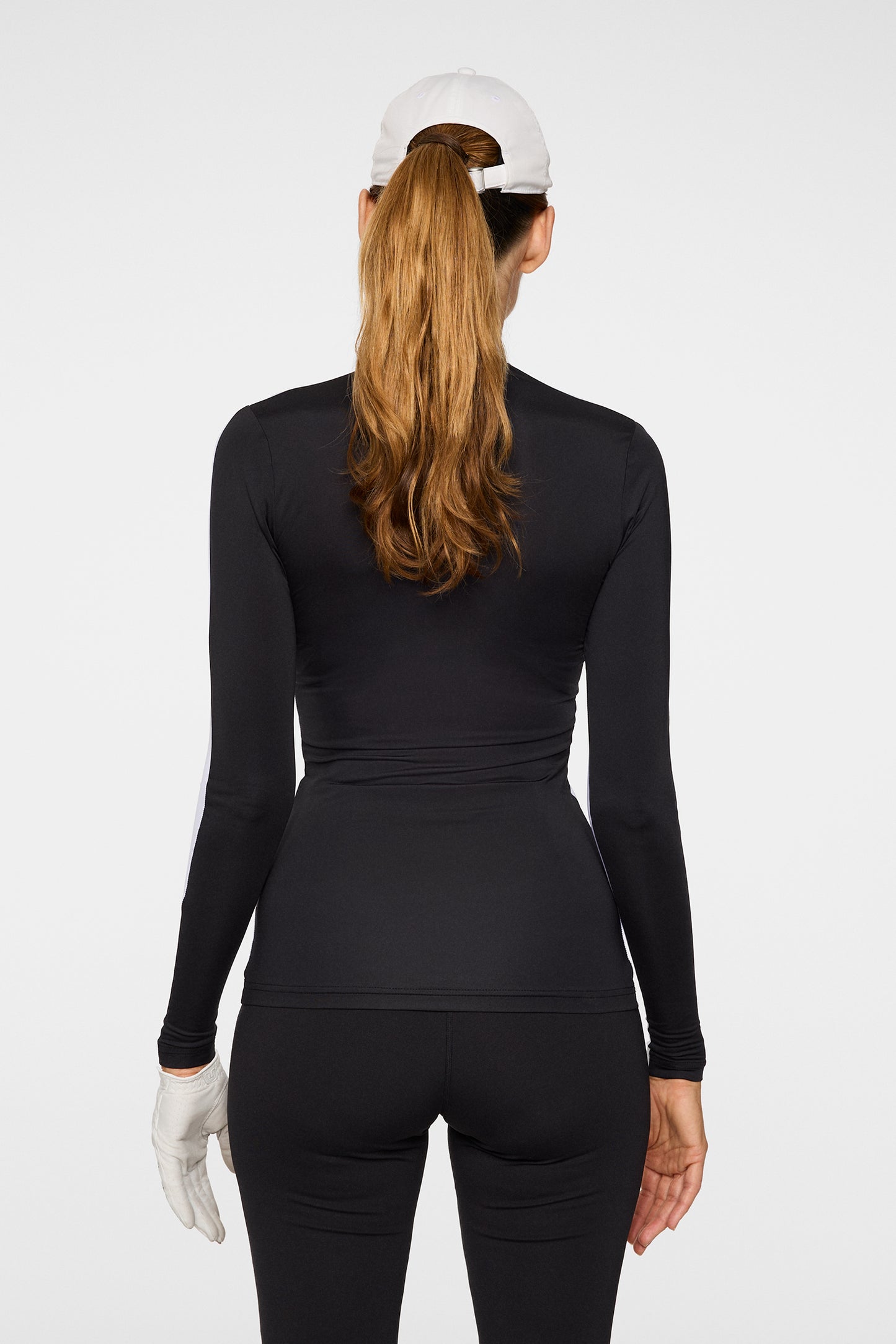 Hallie Compression Top in White by J.Lindeberg